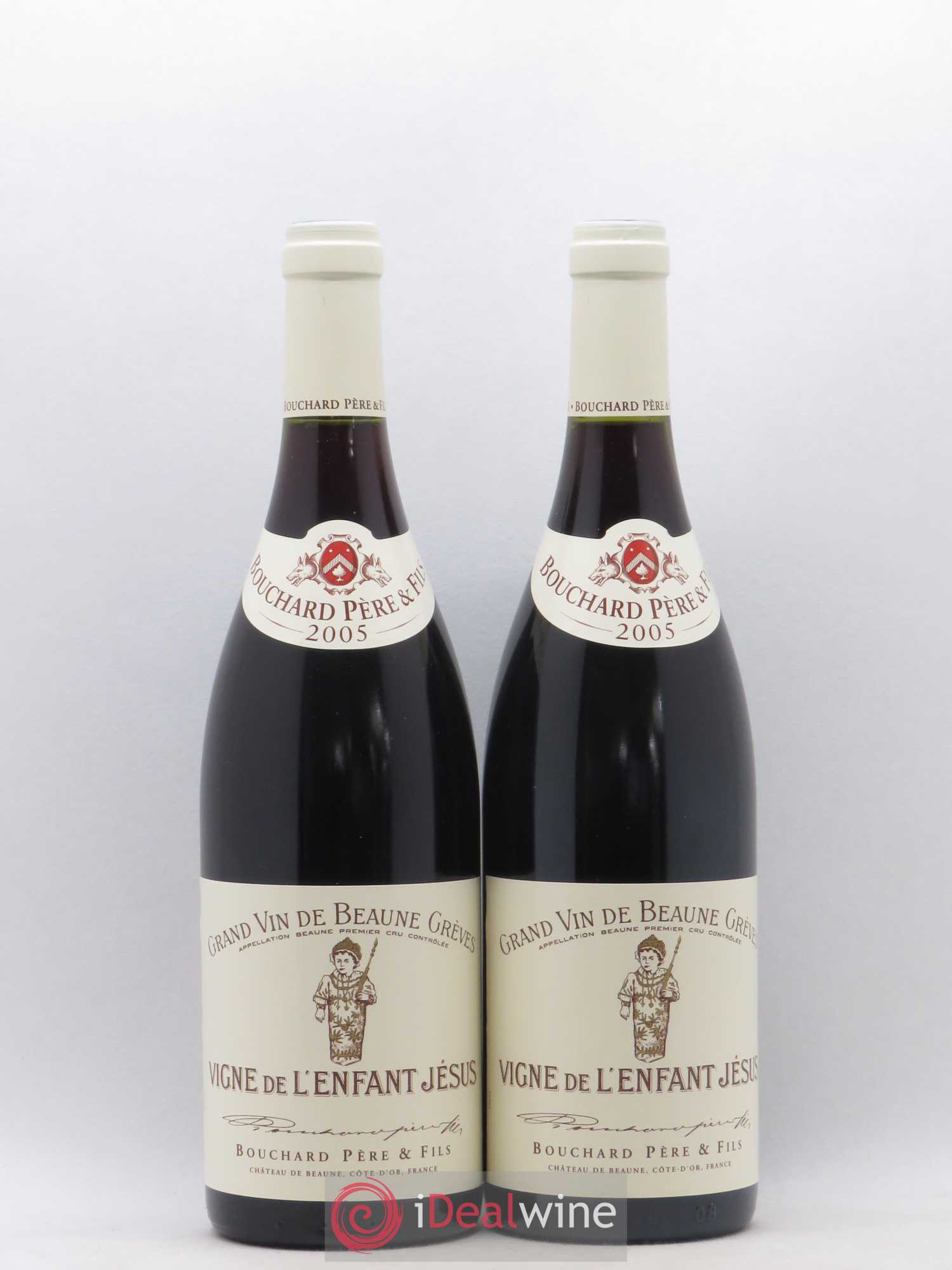 Beaune 1er Cru Grèves - Vigne de l'Enfant Jésus Bouchard Père & Fils 2005 - Lot de 2 bouteilles - 0