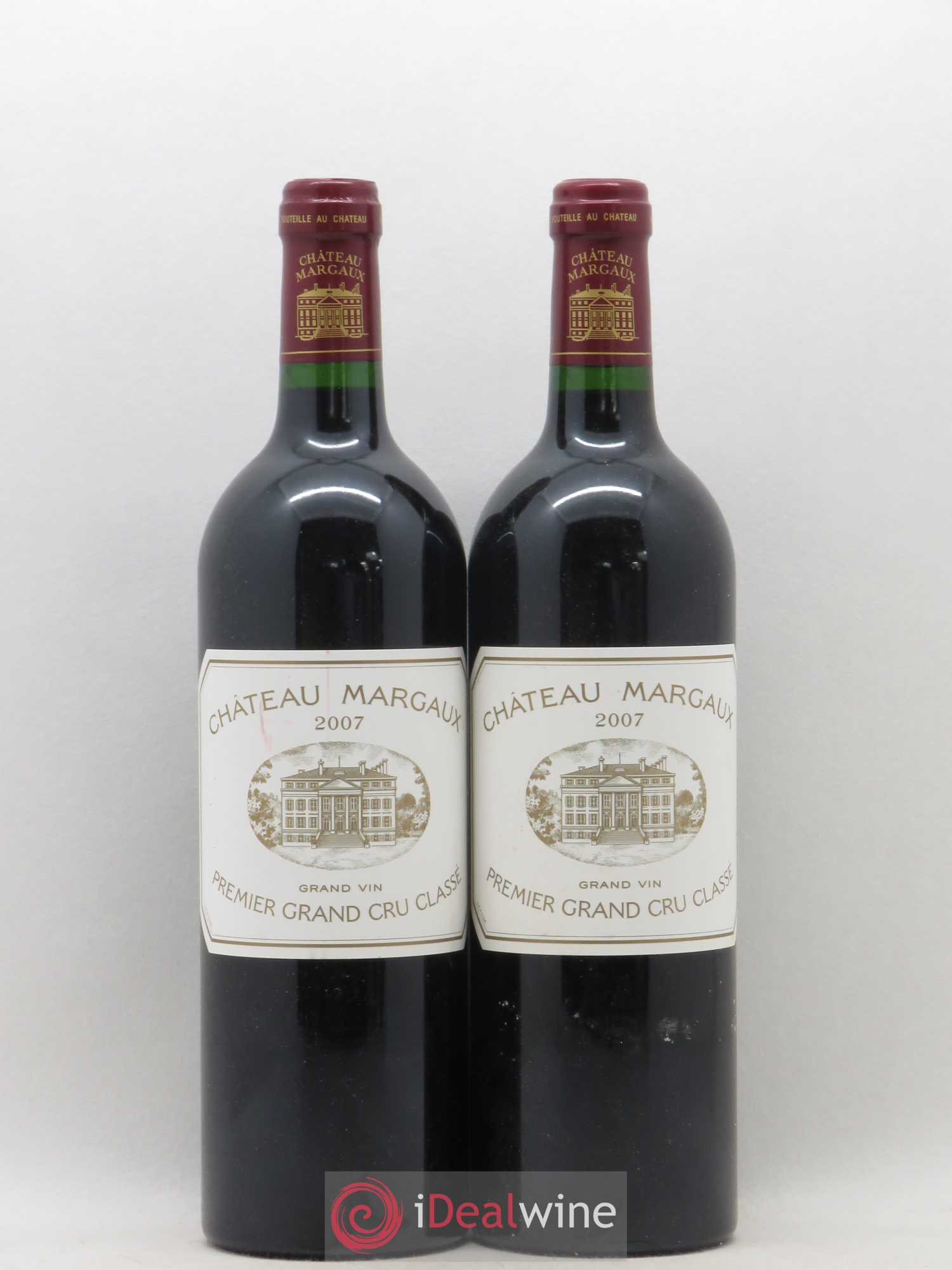 Château Margaux 1er Grand Cru Classé 2007 - Lot de 2 bouteilles - 0
