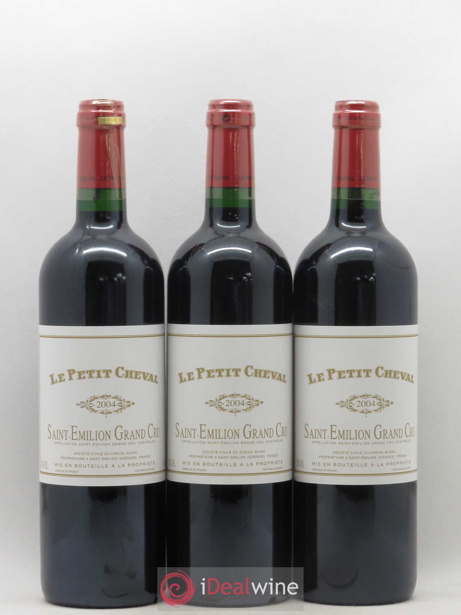 Le Petit Cheval Second Vin 2004 - Lot de 3 bouteilles - 0