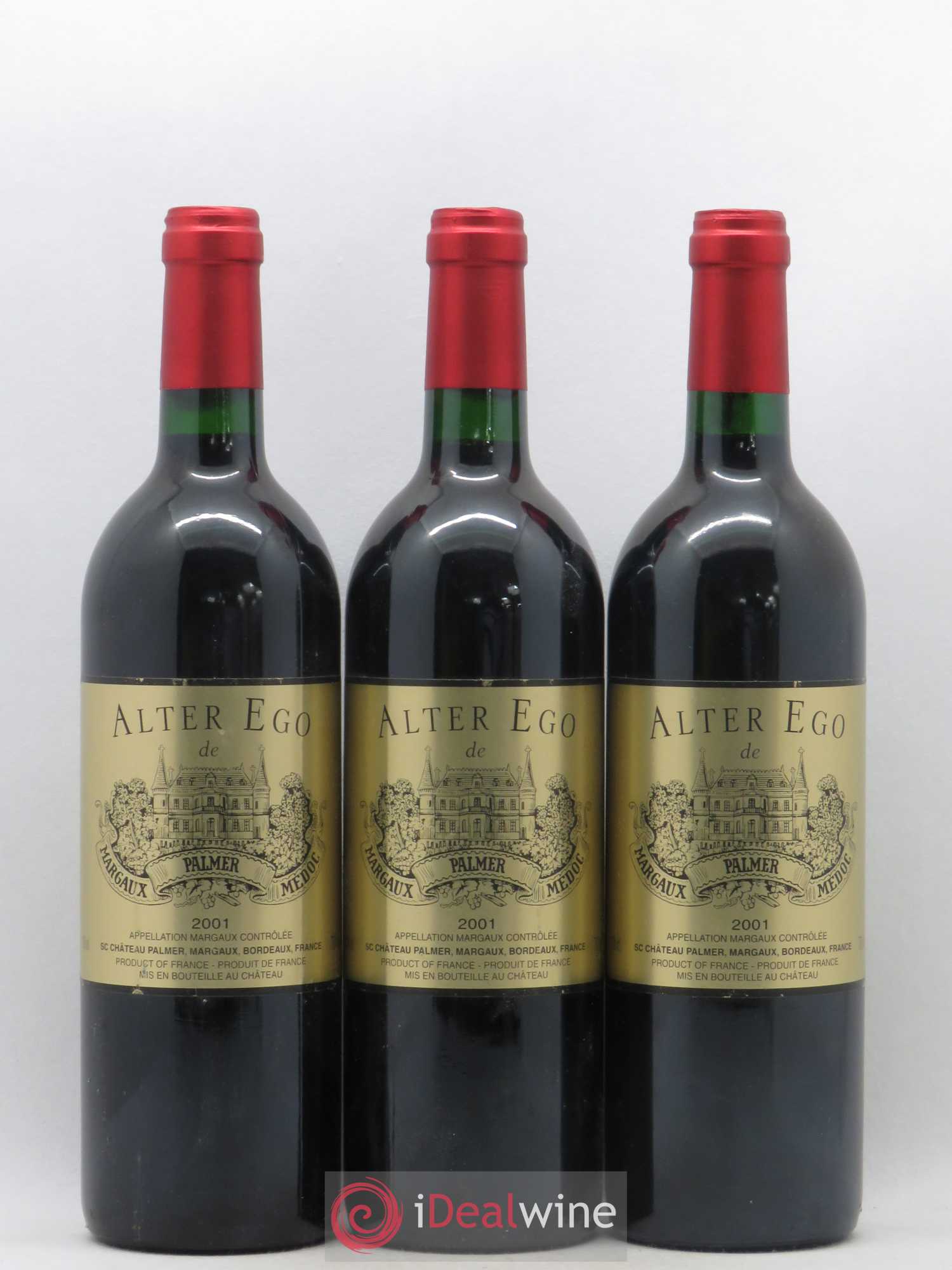 Alter Ego de Palmer Second Vin 2001 - Lot de 3 bouteilles - 0