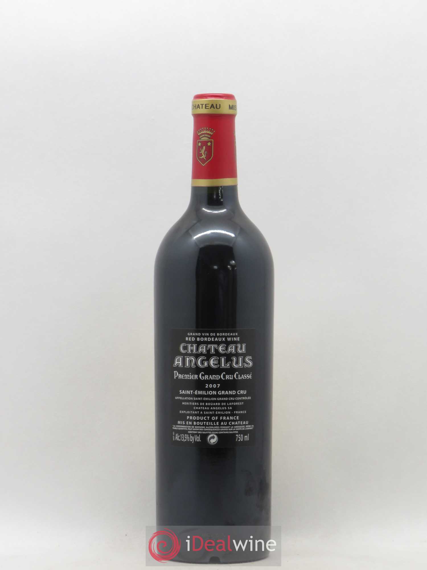 Château Angélus 1er Grand Cru Classé A 2007 - Lot de 1 bouteille - 1