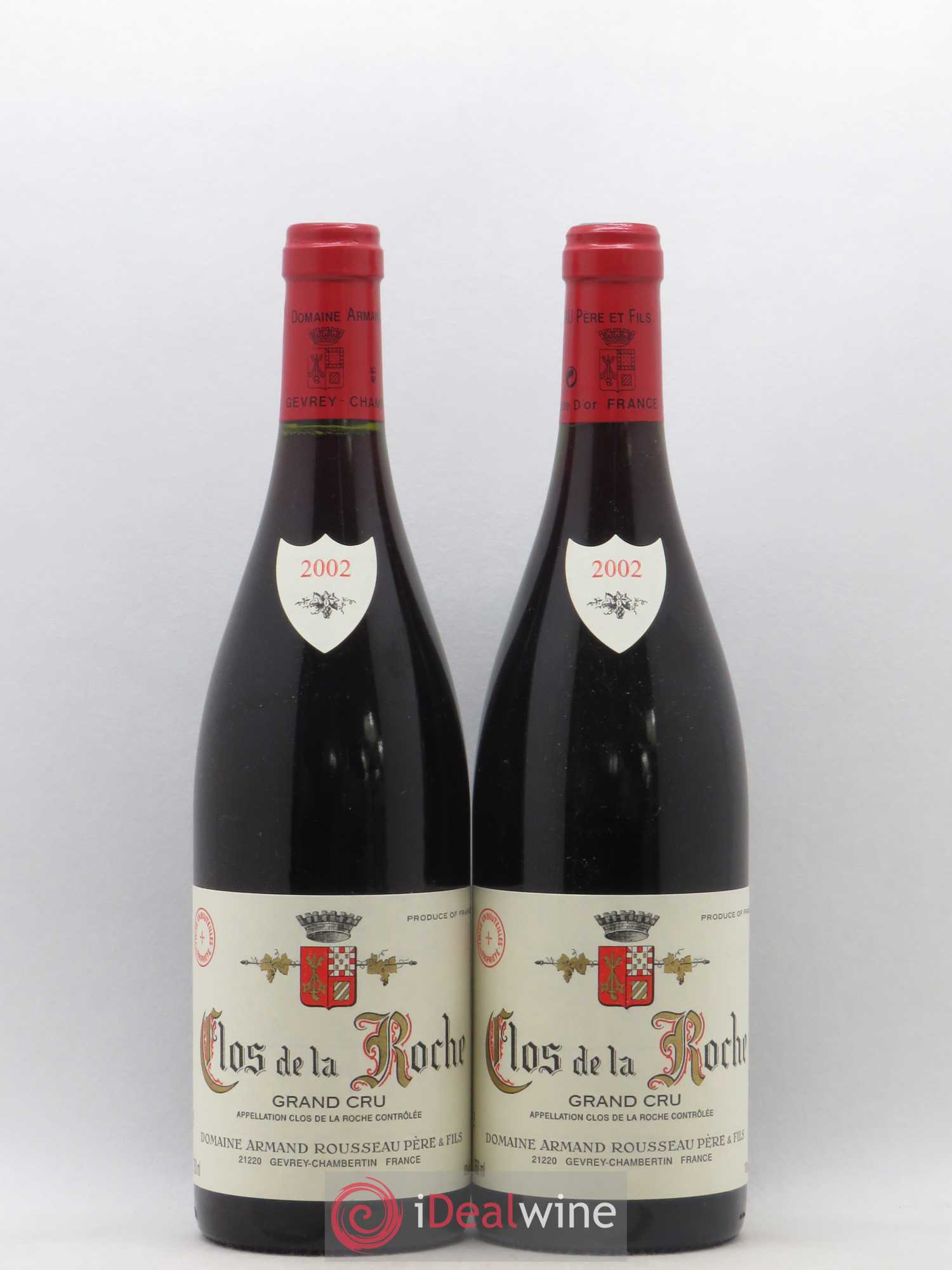 Clos de la Roche Grand Cru Armand Rousseau (Domaine) 2002 - Posten von 2 Flaschen - 0