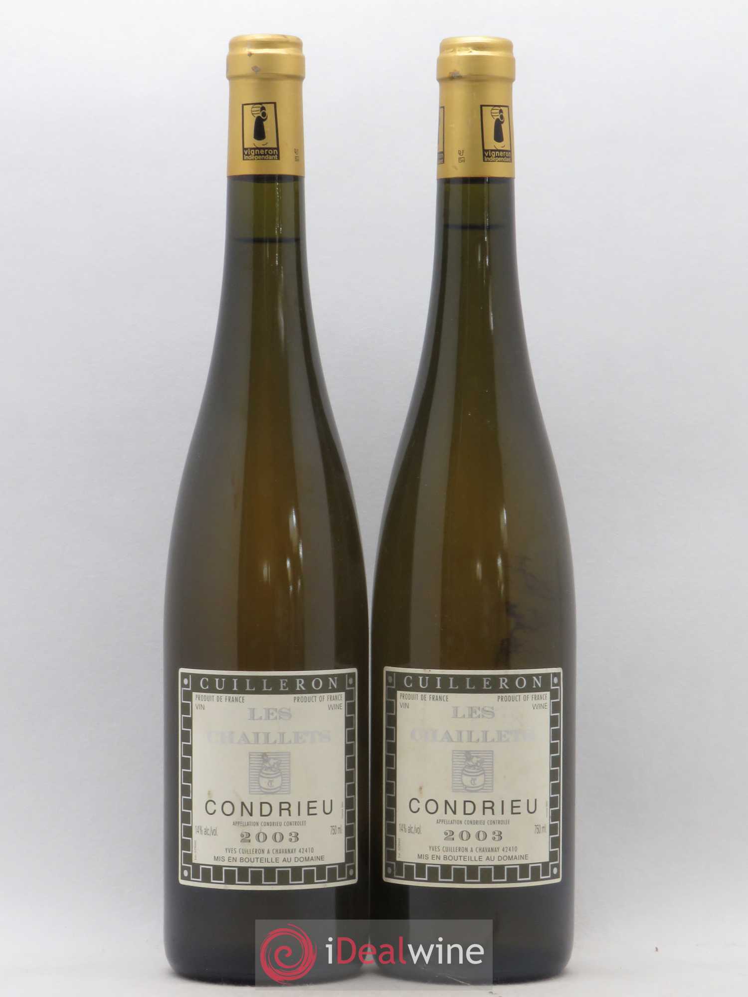 Condrieu Les Chaillets Yves Cuilleron (Domaine) 2003 - Lot de 2 bouteilles - 0
