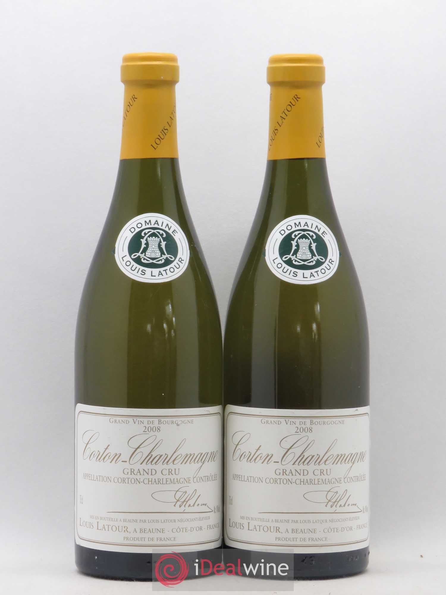 Corton-Charlemagne Grand Cru Louis Latour 2008 - Lot de 2 bouteilles - 0
