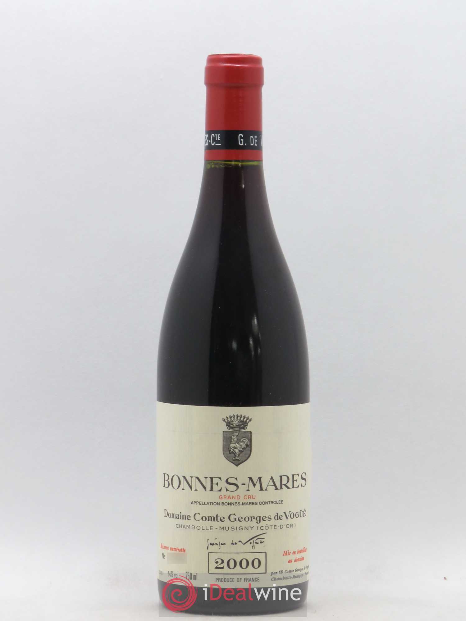 Bonnes-Mares Grand Cru Comte Georges de Vogüé 2000 - Lot de 1 bouteille - 0