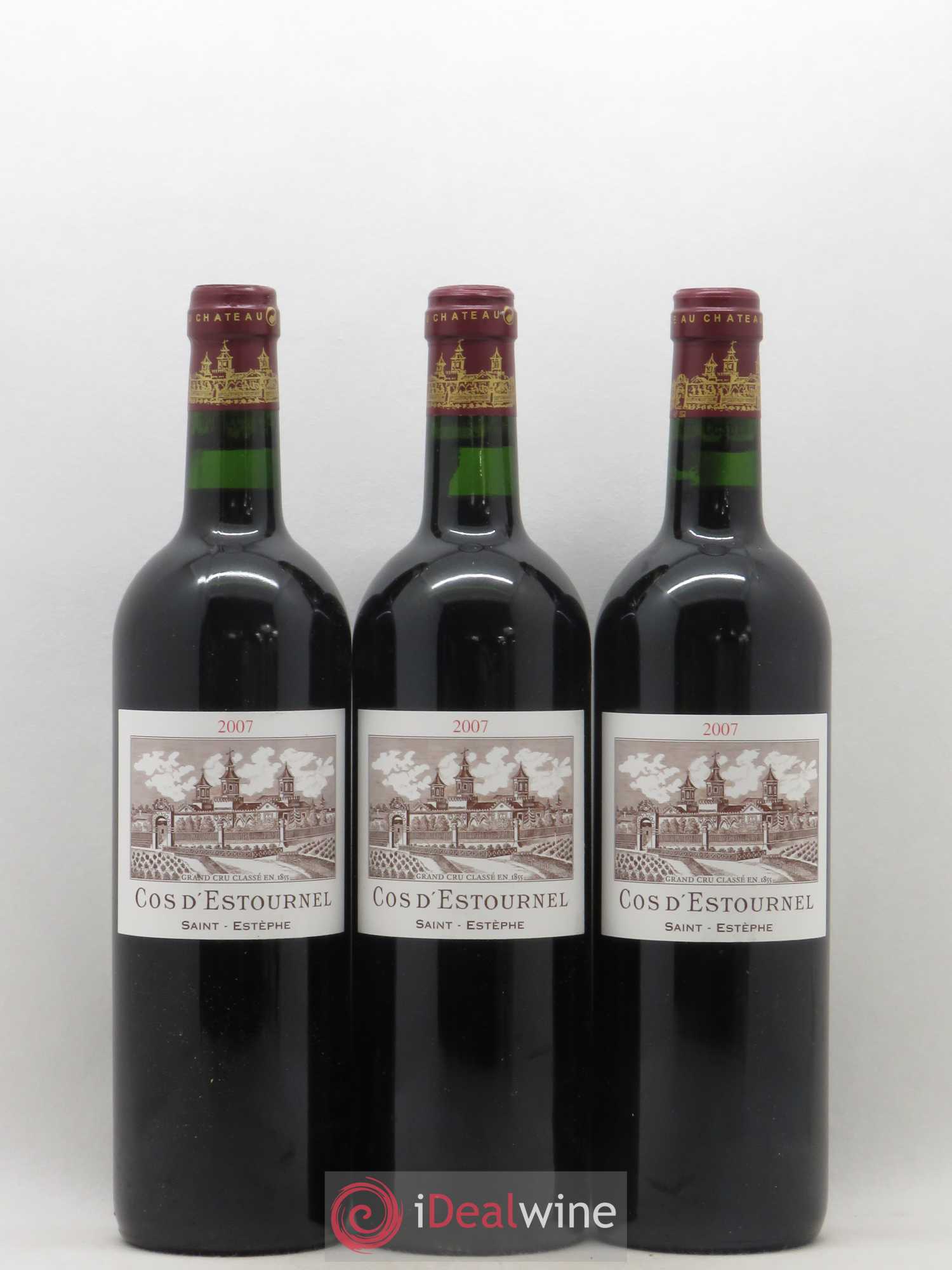 Cos d'Estournel 2ème Grand Cru Classé 2007 - Lot de 3 bouteilles - 0
