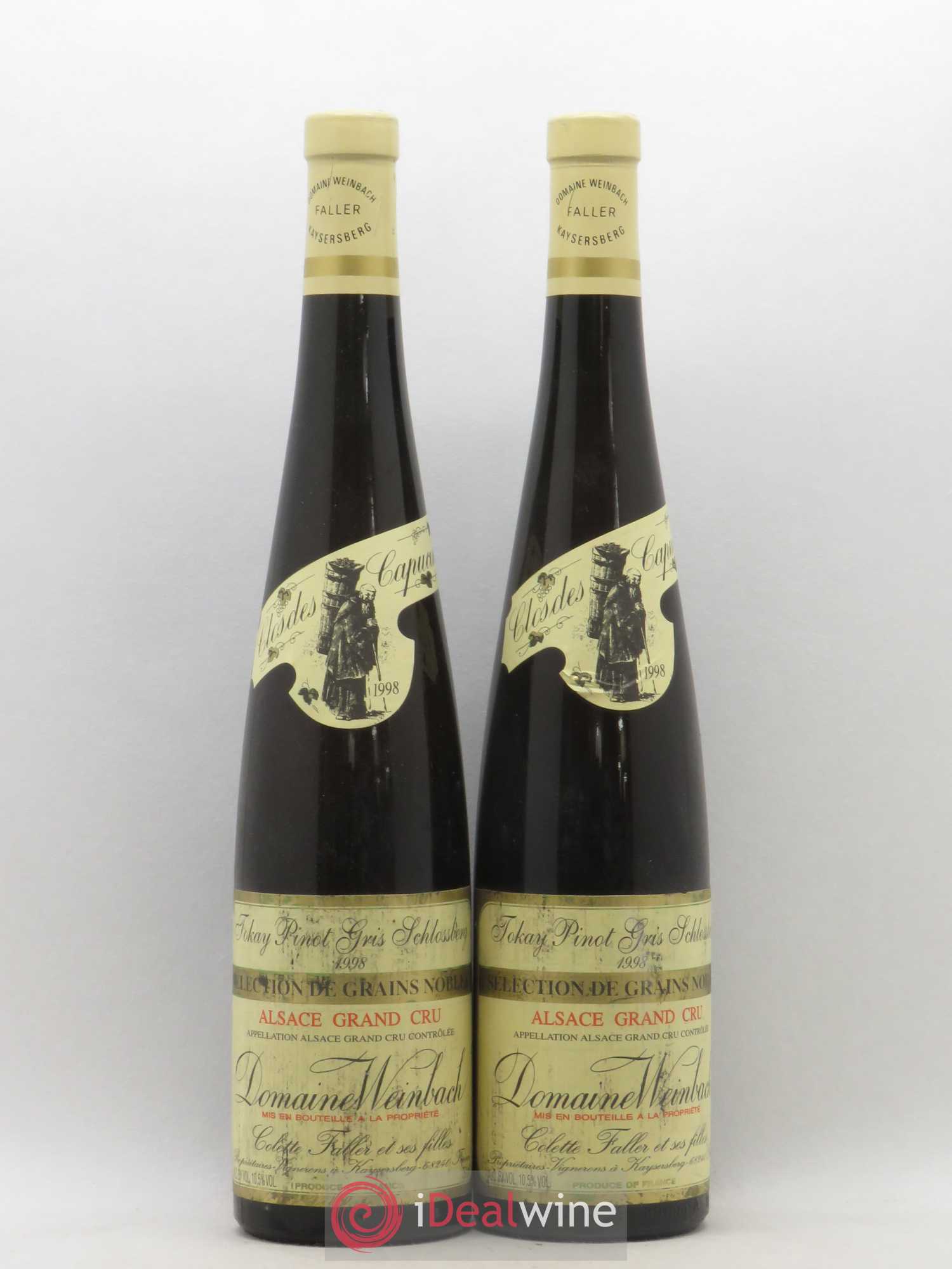 Alsace Pinot Gris Grand Cru Schlossberg Séléction de Grains Nobles Weinbach 1998 - Lotto di 2 bottiglie - 0