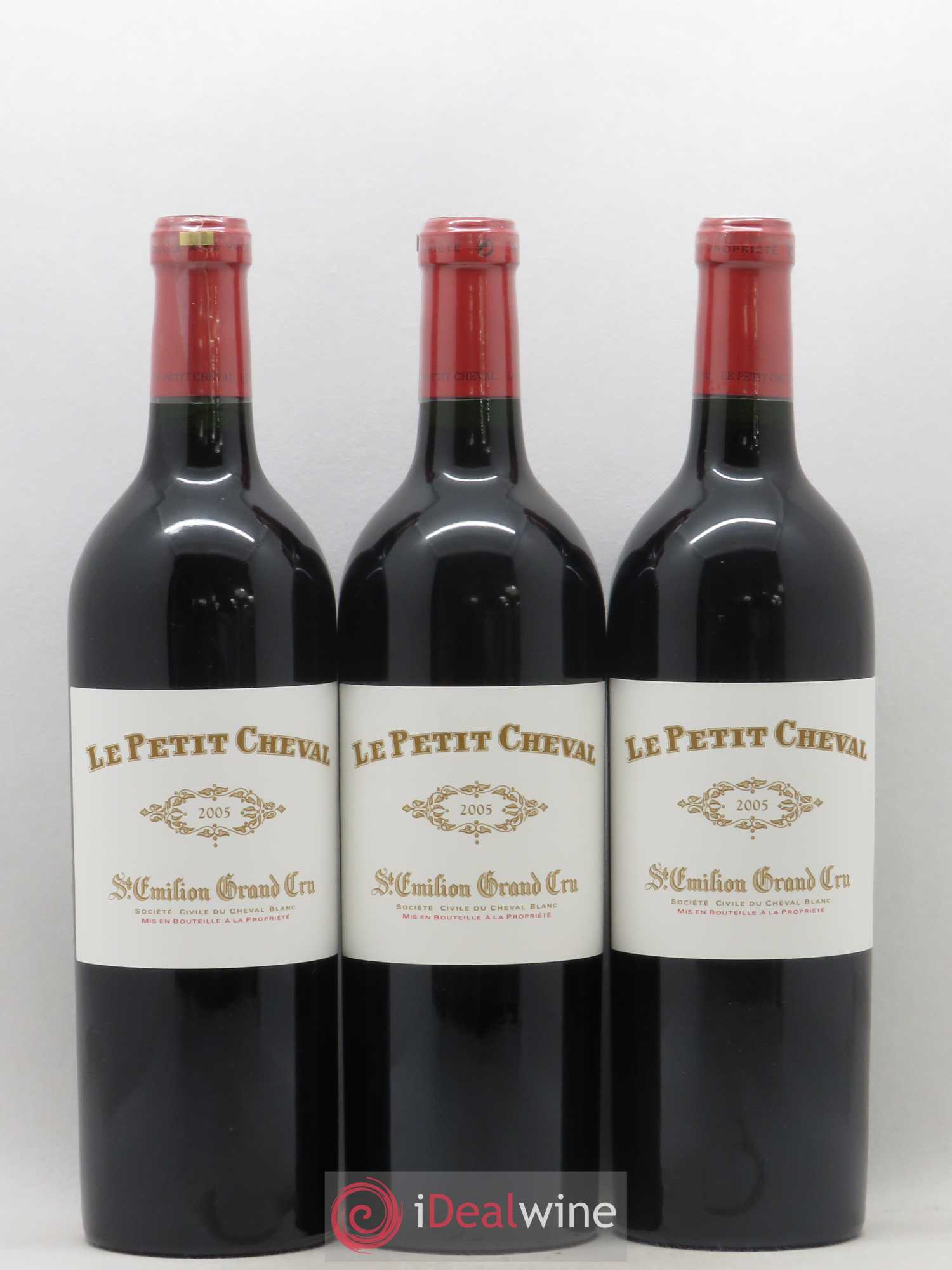 Le Petit Cheval Second Vin 2005 - Lot de 3 bouteilles - 0