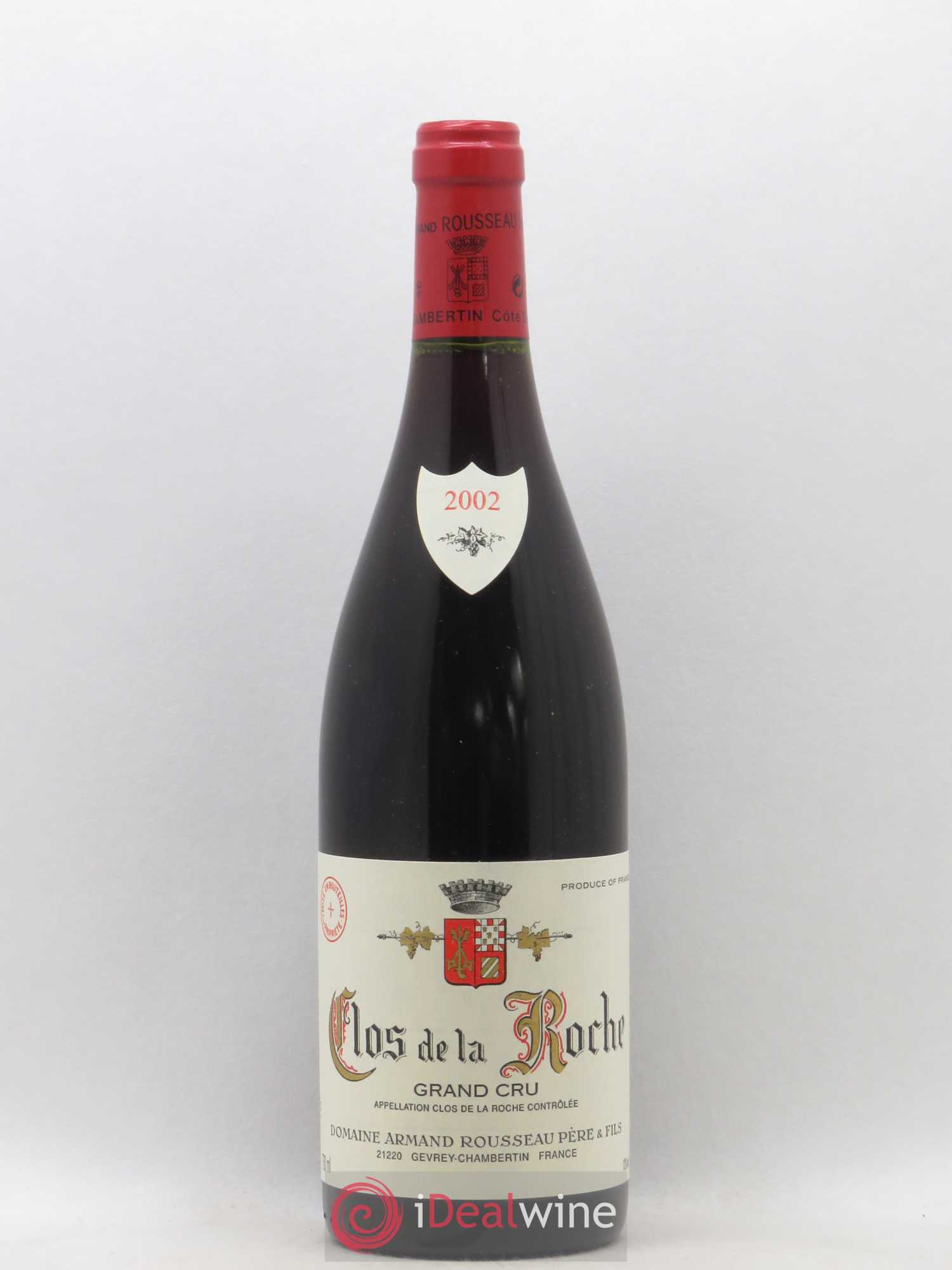 Clos de la Roche Grand Cru Armand Rousseau (Domaine) 2002 - Lot de 1 bouteille - 0