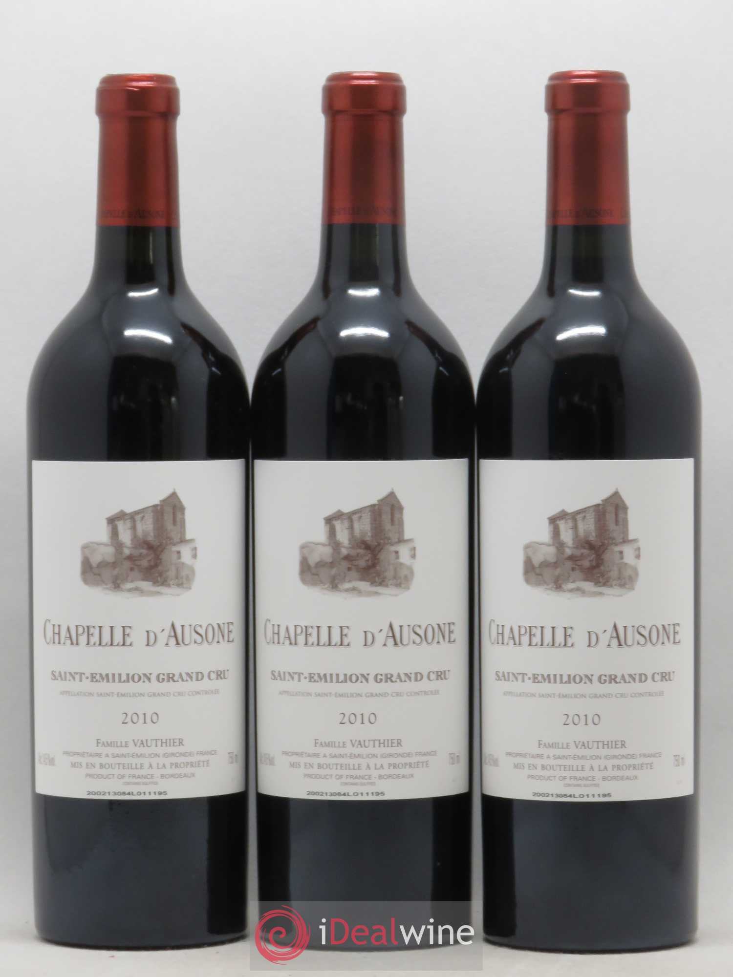 Chapelle d'Ausone Second Vin 2010 - Lot de 6 bouteilles - 1