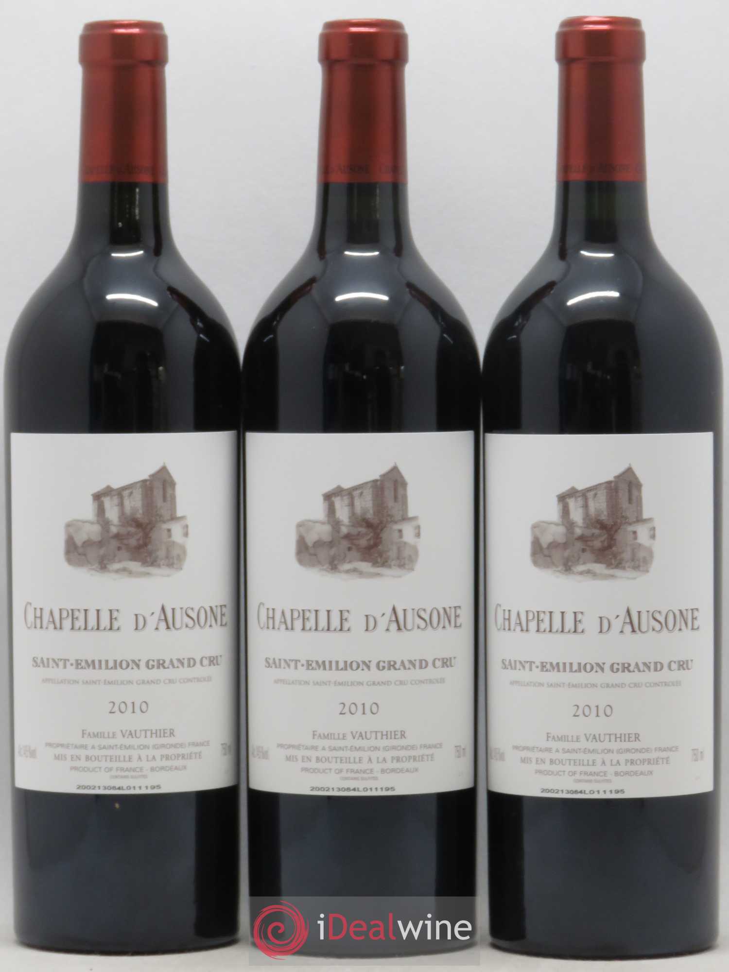 Chapelle d'Ausone Second Vin 2010 - Lot de 6 bouteilles - 1