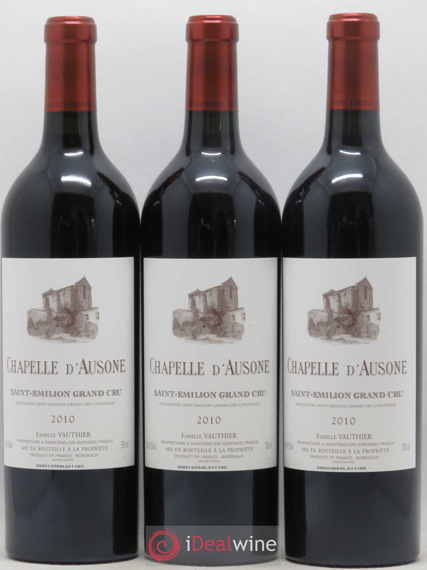 Chapelle d'Ausone Second Vin 2010 - Lot de 6 bouteilles - 2
