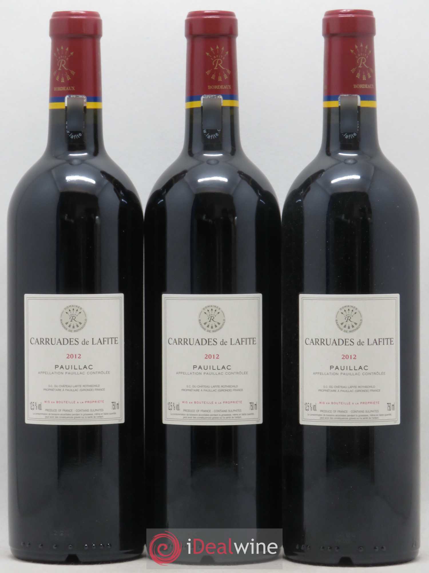 Carruades de Lafite Rothschild Second Vin 2012 - Lot de 6 bouteilles - 4