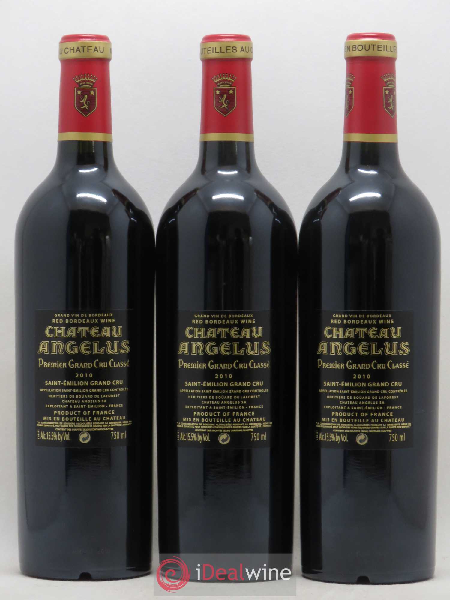 Château Angélus 1er Grand Cru Classé A 2010 - Lot de 12 bouteilles - 4