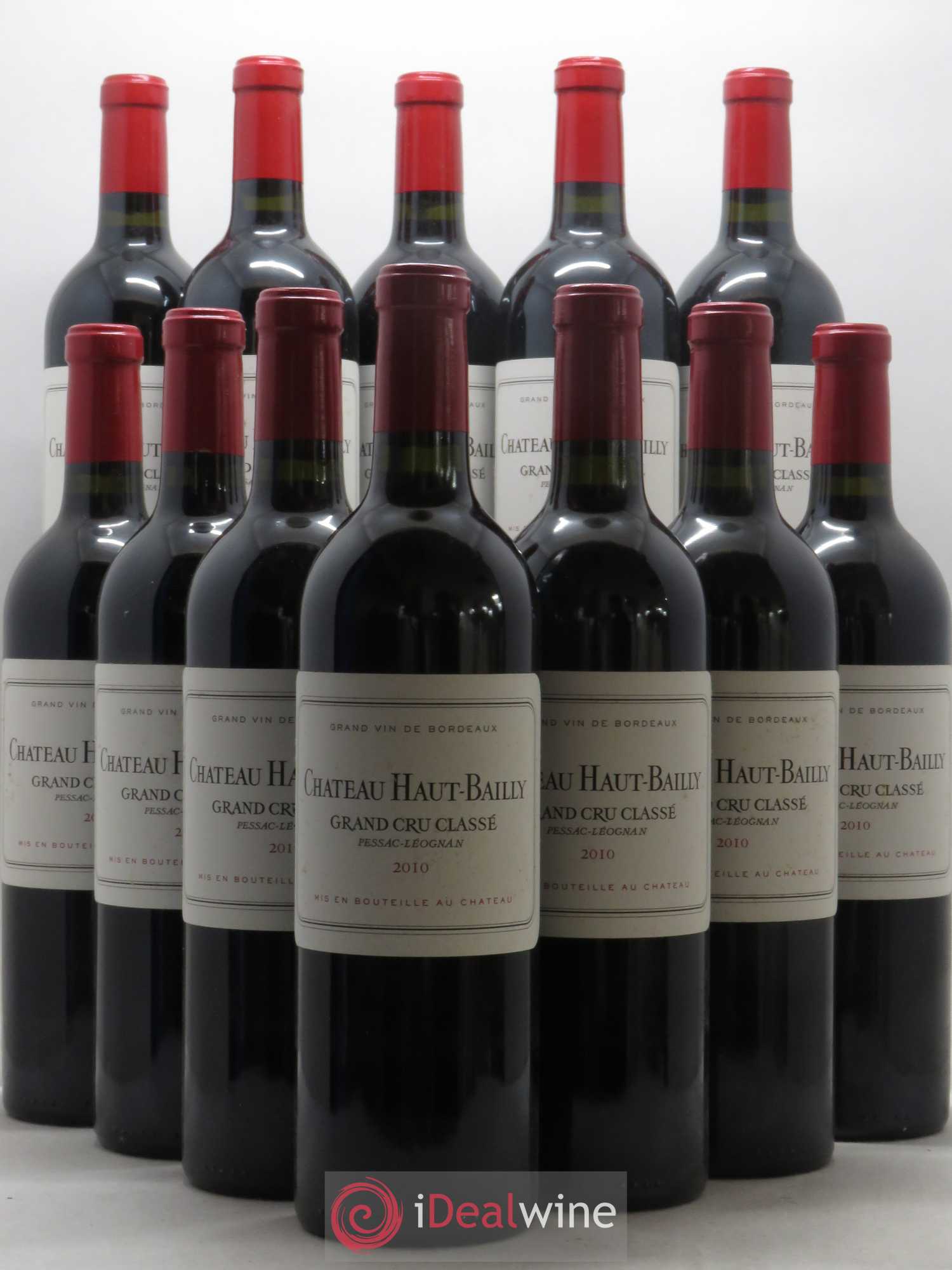 Château Haut-Bailly Cru Classé de Graves 2010 - Lot de 12 bouteilles - 0