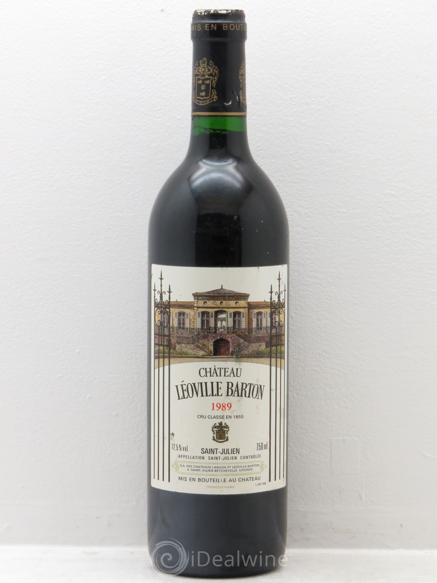 Château Léoville Barton 2ème Grand Cru Classé 1989 - Lot de 1 bouteille - 0