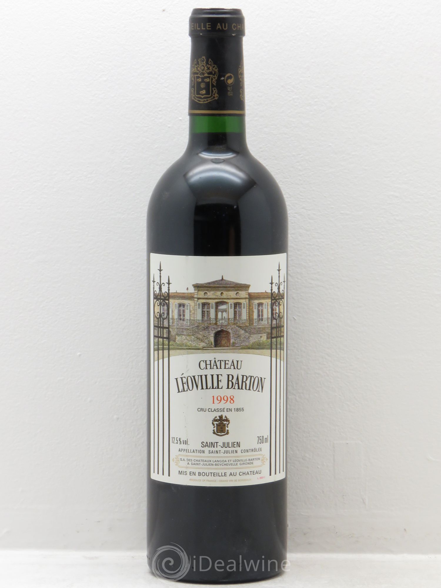 Château Léoville Barton 2ème Grand Cru Classé 1998 - Lot de 1 bouteille - 0