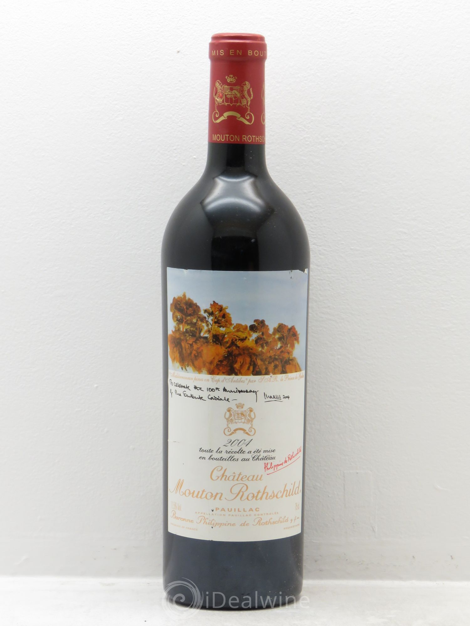 Château Mouton Rothschild 1er Grand Cru Classé 2004 - Lot de 1 bouteille - 0