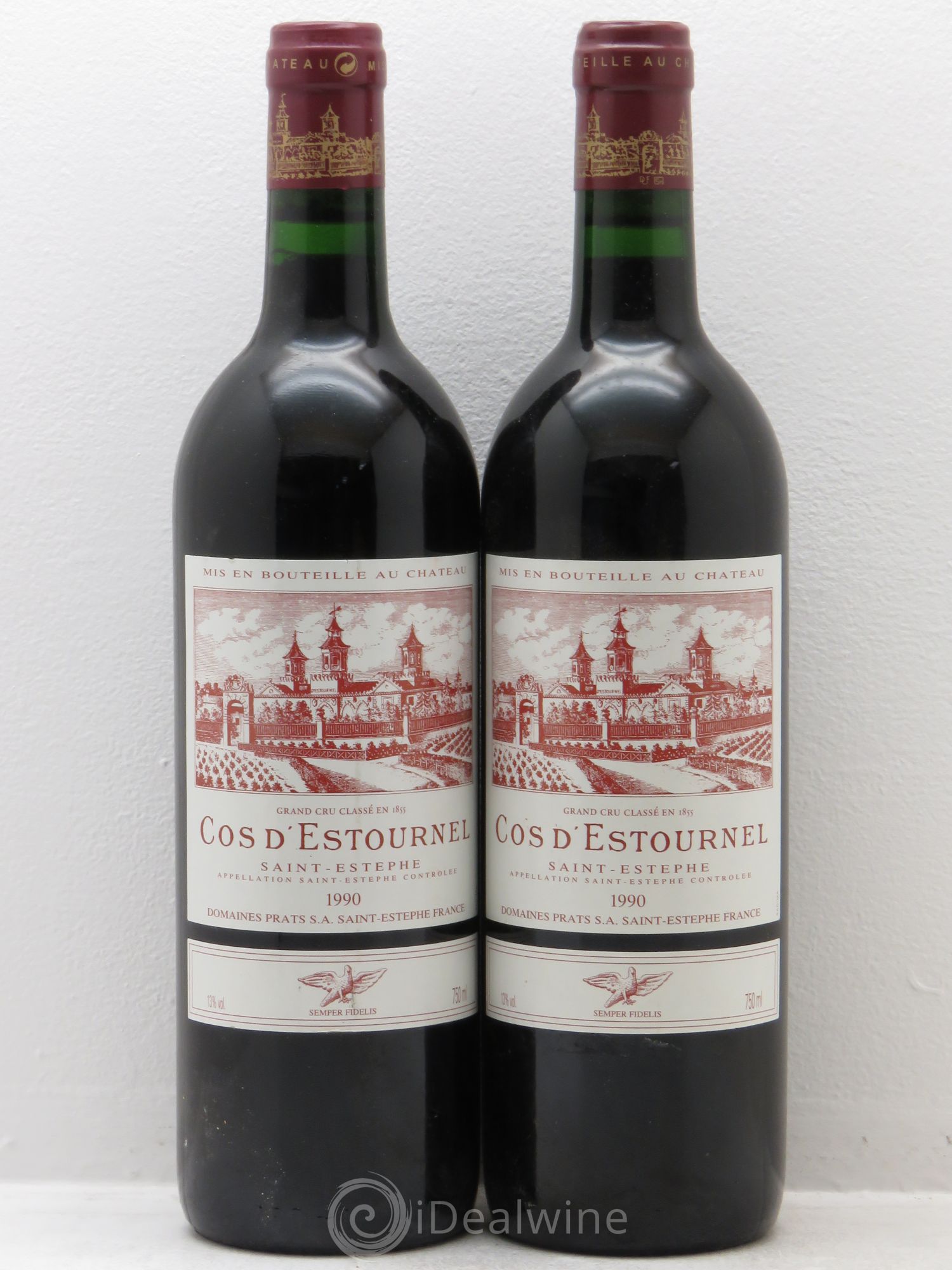Cos d'Estournel 2ème Grand Cru Classé 1990 - Lot de 2 bouteilles - 0