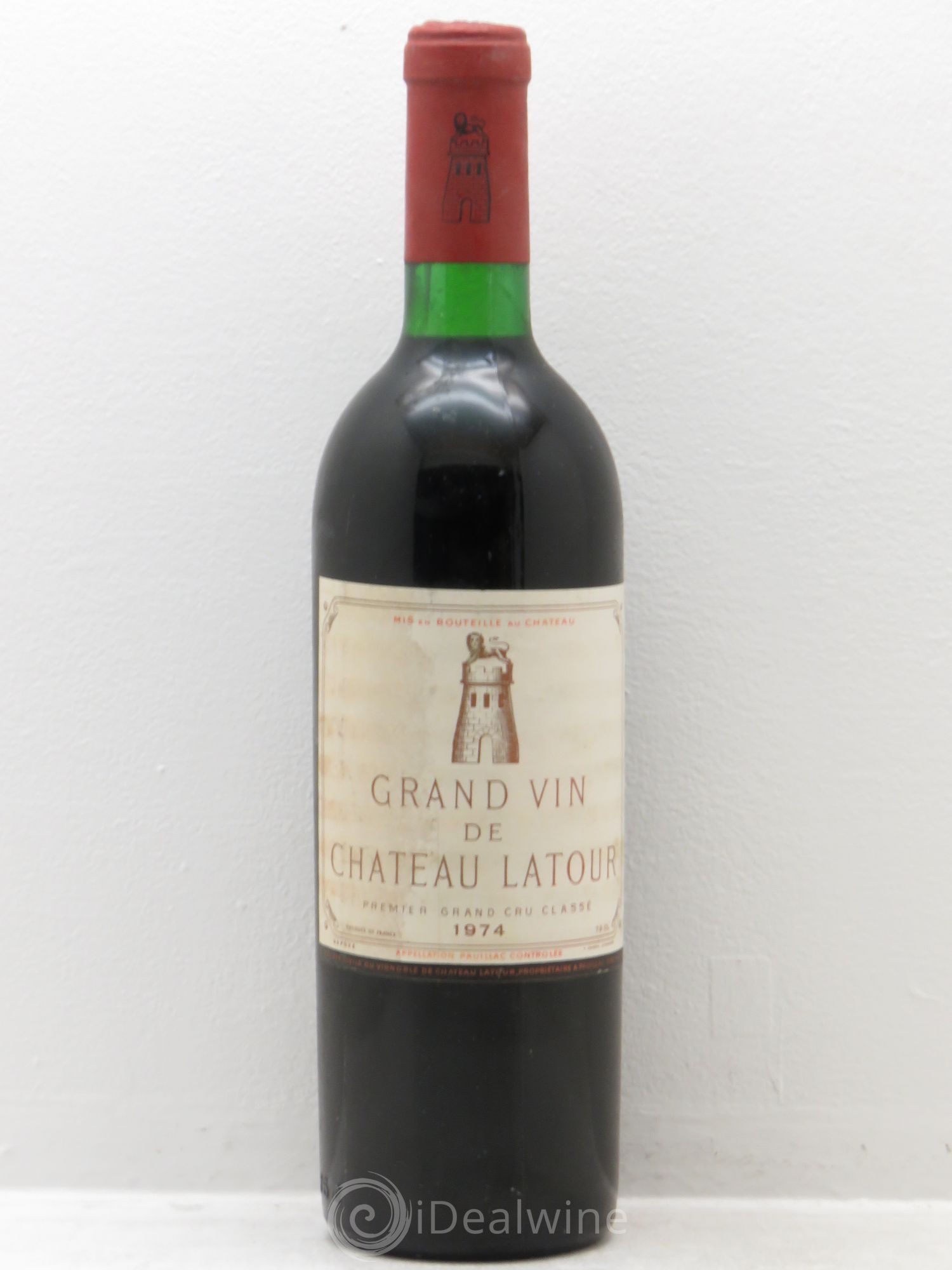 Château Latour 1er Grand Cru Classé 1974 - Lot de 1 bouteille - 0