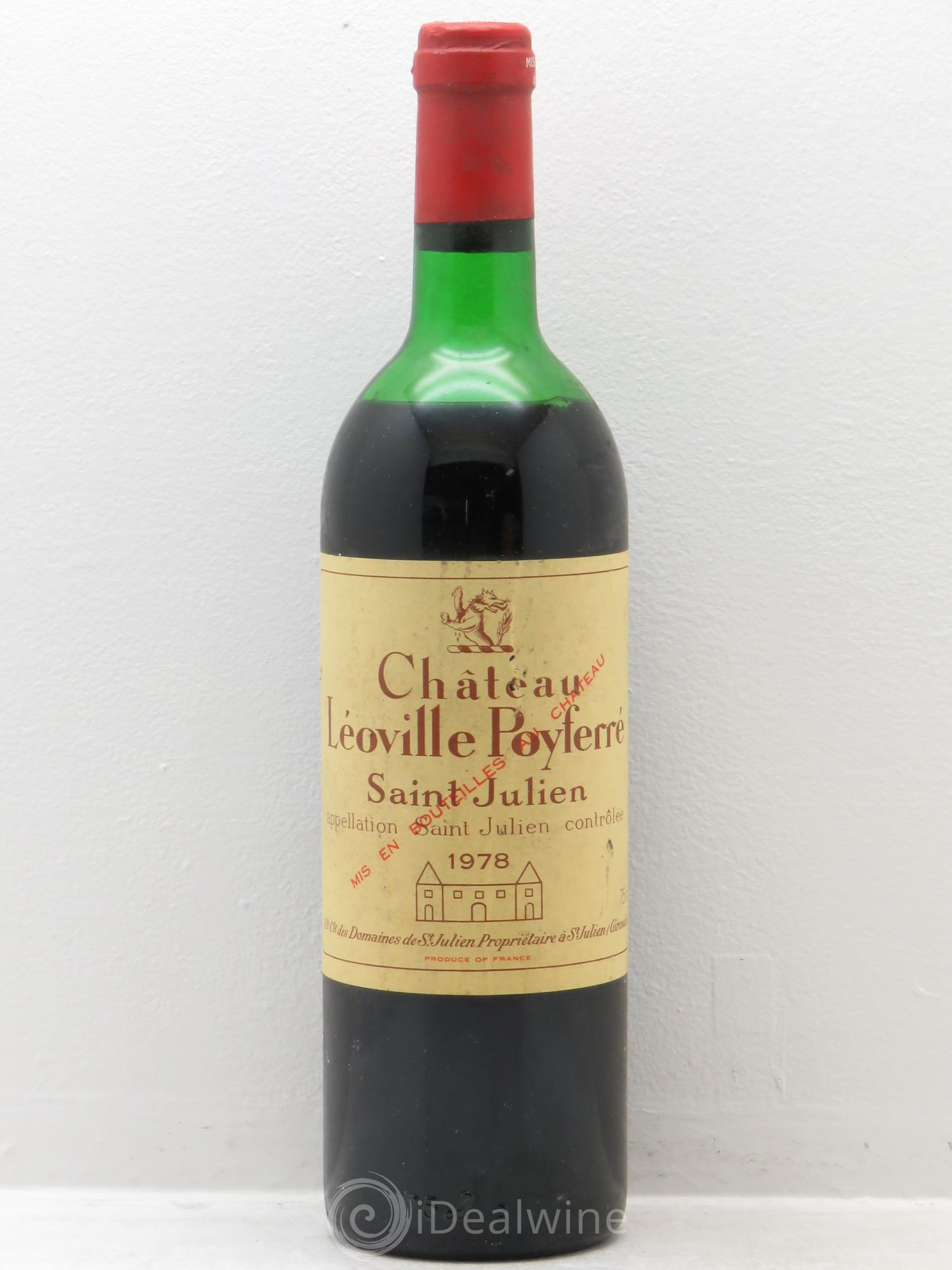 Château Léoville Poyferré 2ème Grand Cru Classé 1978 - Lot de 1 bouteille - 0