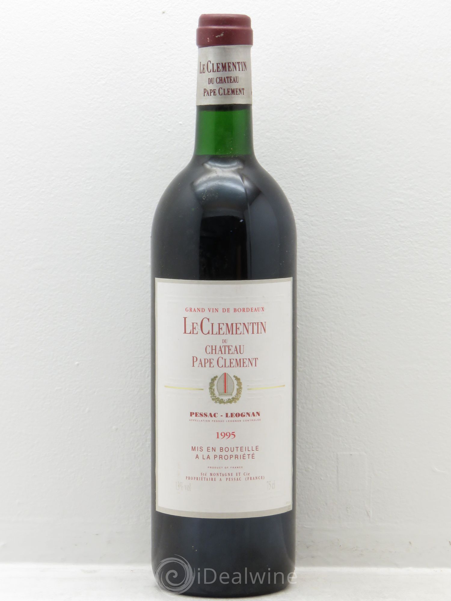 Le Clémentin de Pape Clément Second Vin 1995 - Lot de 1 bouteille - 0