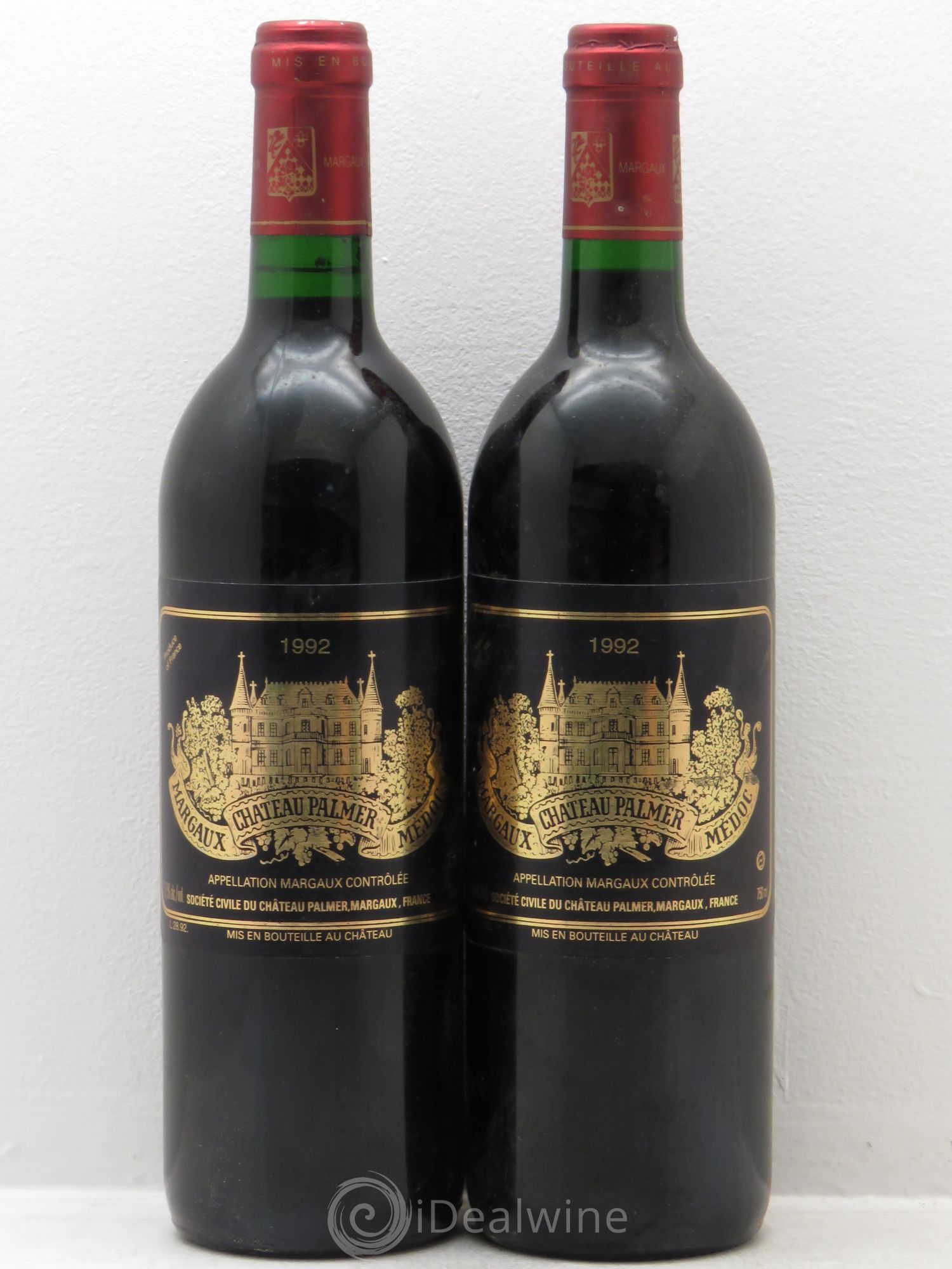 Château Palmer 3ème Grand Cru Classé 1992 - Lot de 2 bouteilles - 0