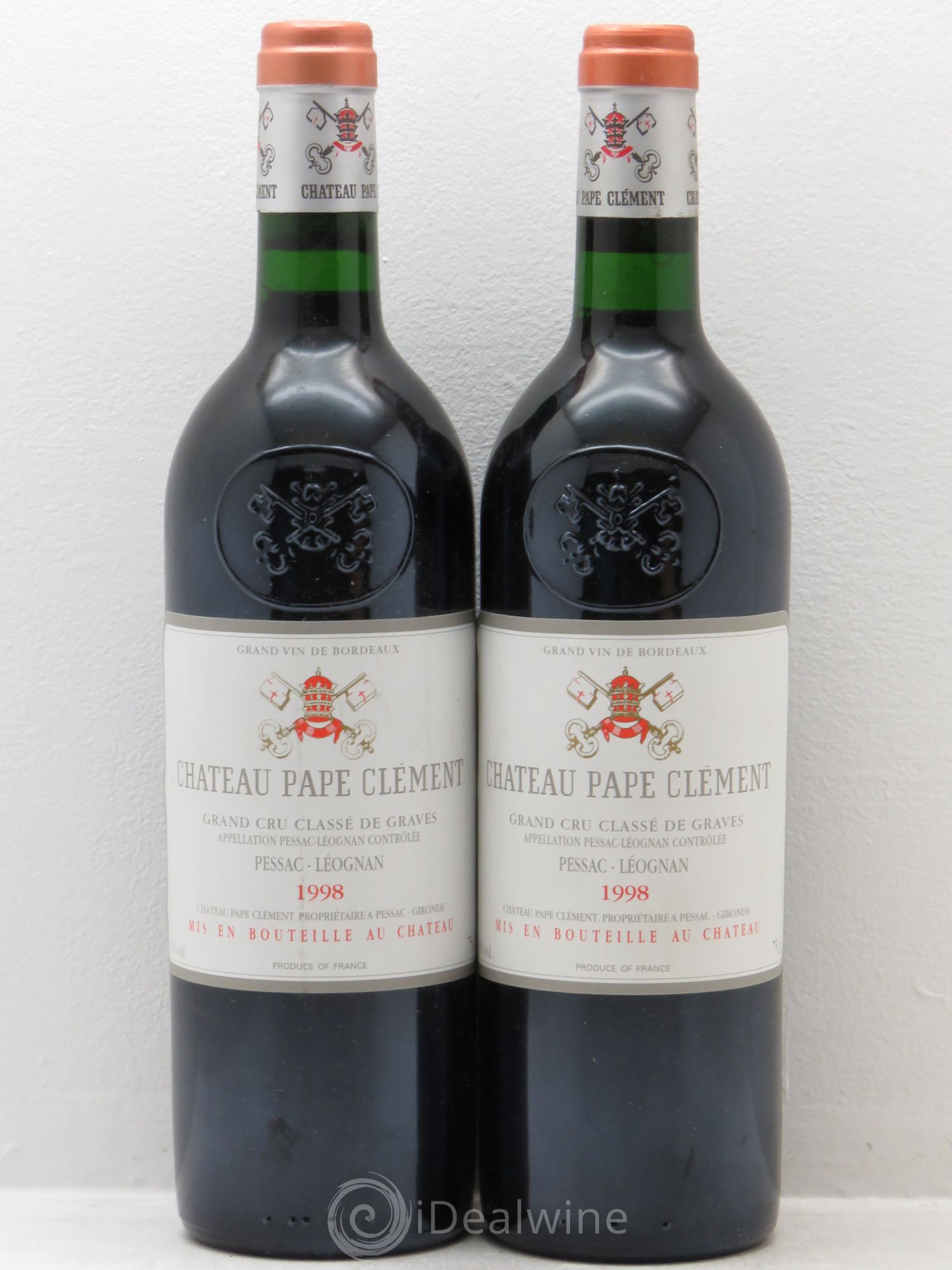 Château Pape Clément Cru Classé de Graves 1998 - Lot de 2 bouteilles - 0
