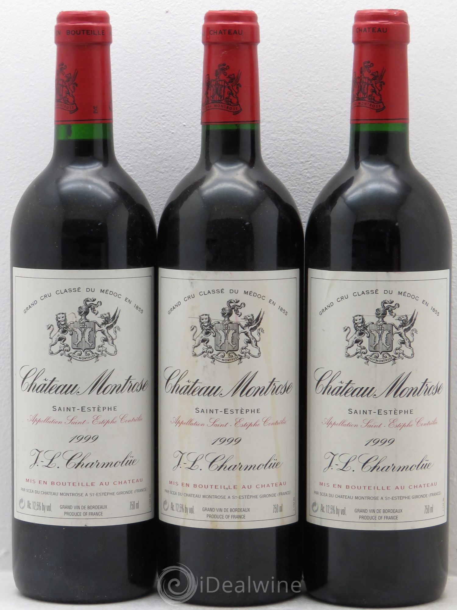 Château Montrose 2ème Grand Cru Classé 1999 - Lot de 3 bouteilles - 0