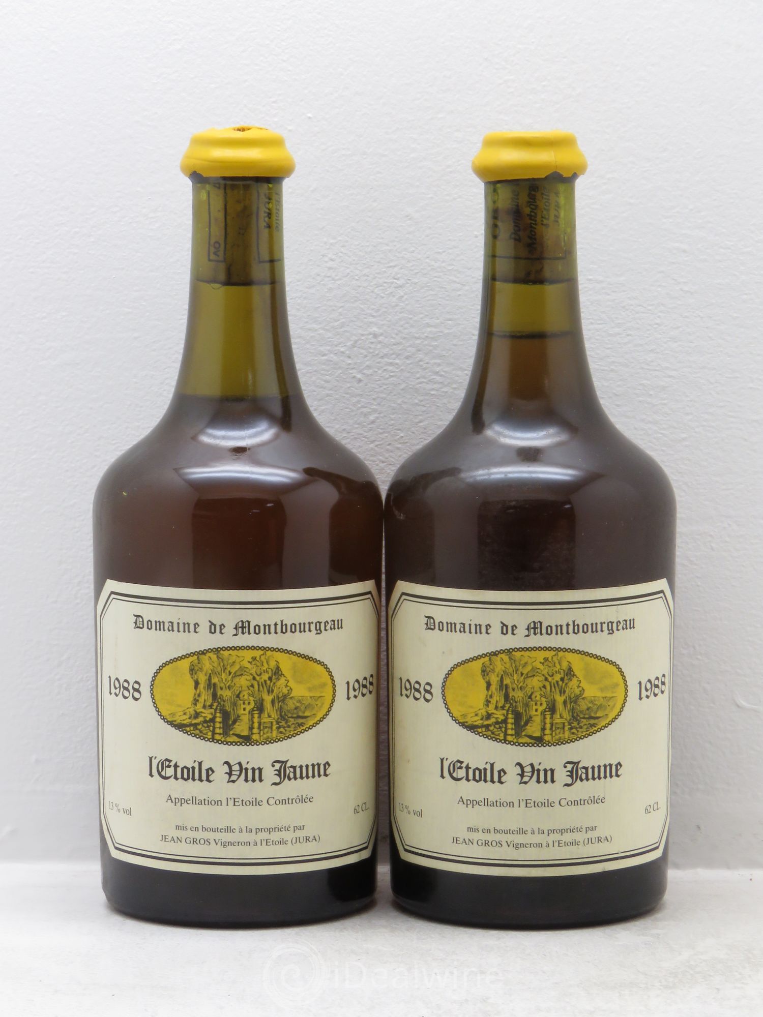 Arbois Vin Jaune L'Etoile Domaine de Monbourgeau 1988 - Lotto di 2 bottiglie - 0
