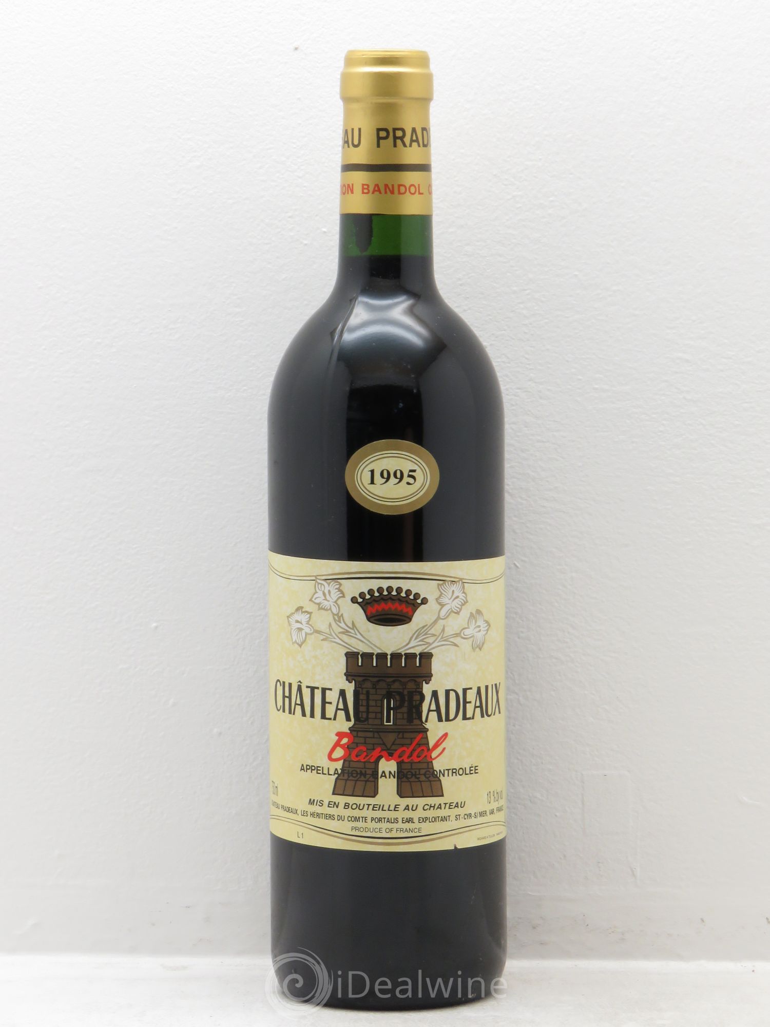 Bandol Château Pradeaux Famille Portalis 1995 - Lot de 1 bouteille - 0