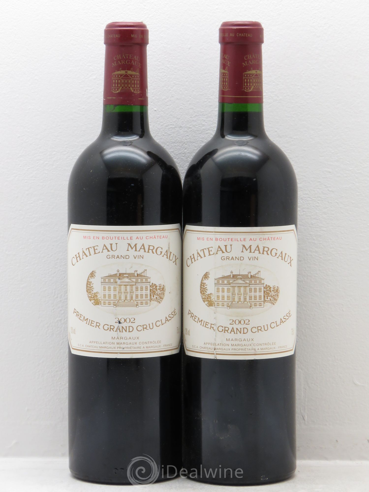 Château Margaux 1er Grand Cru Classé 2002 - Lot de 2 bouteilles - 0
