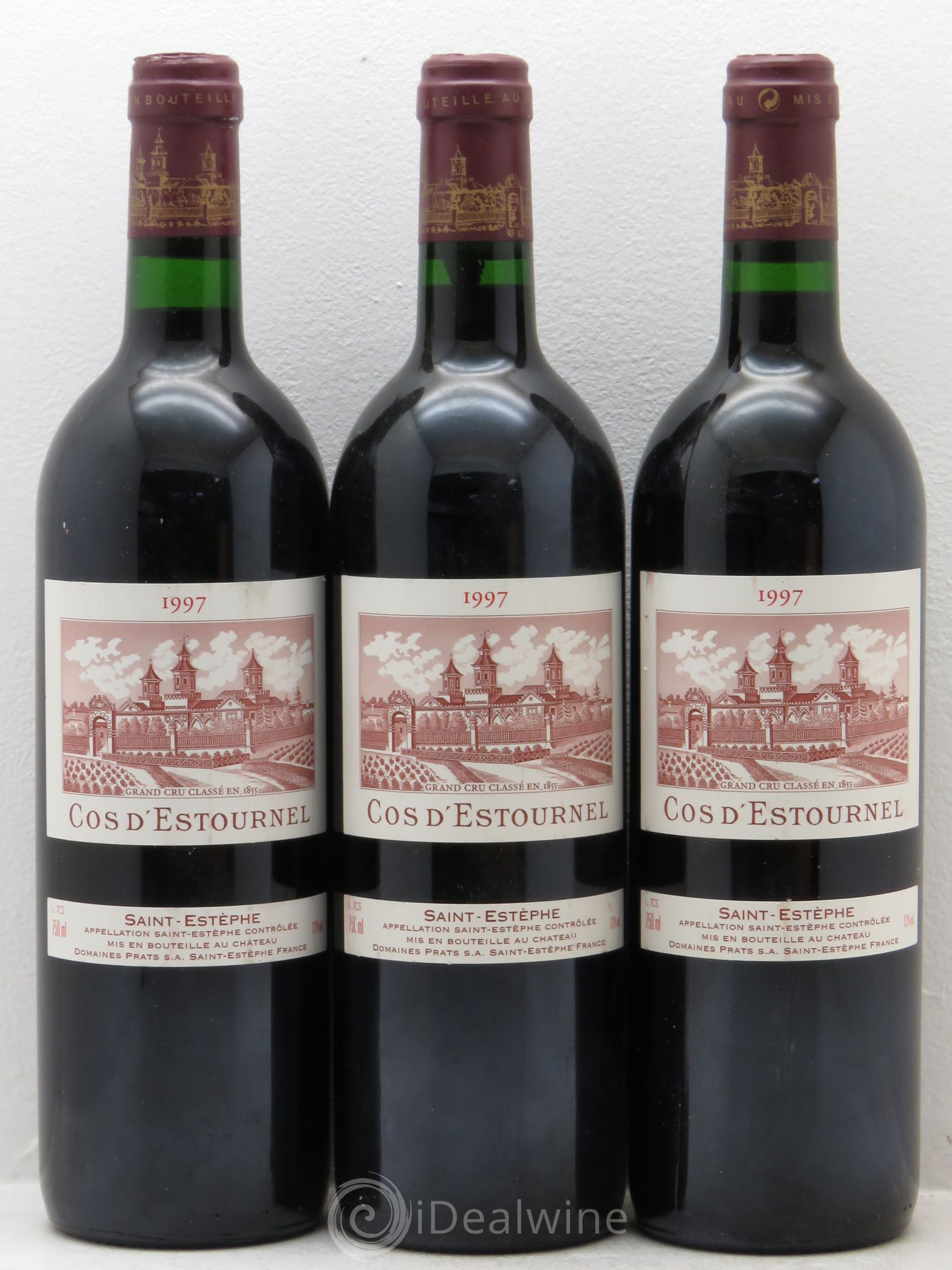 Cos d'Estournel 2ème Grand Cru Classé 1997 - Lot de 3 bouteilles - 0