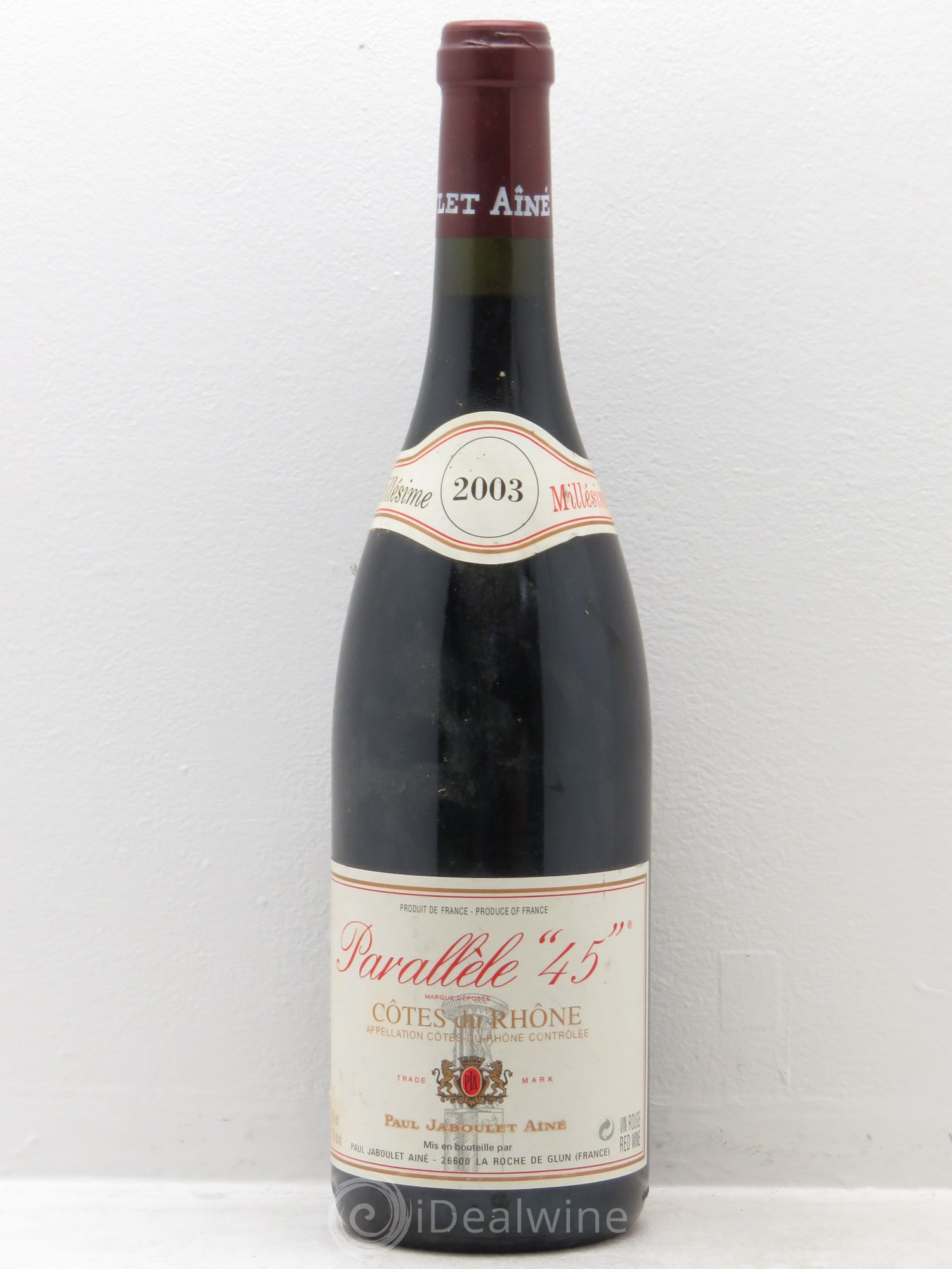 Côtes-du-Rhône Parallèle 45 - Domaine Jaboulet 2003 - Posten von 1 Flasche - 0