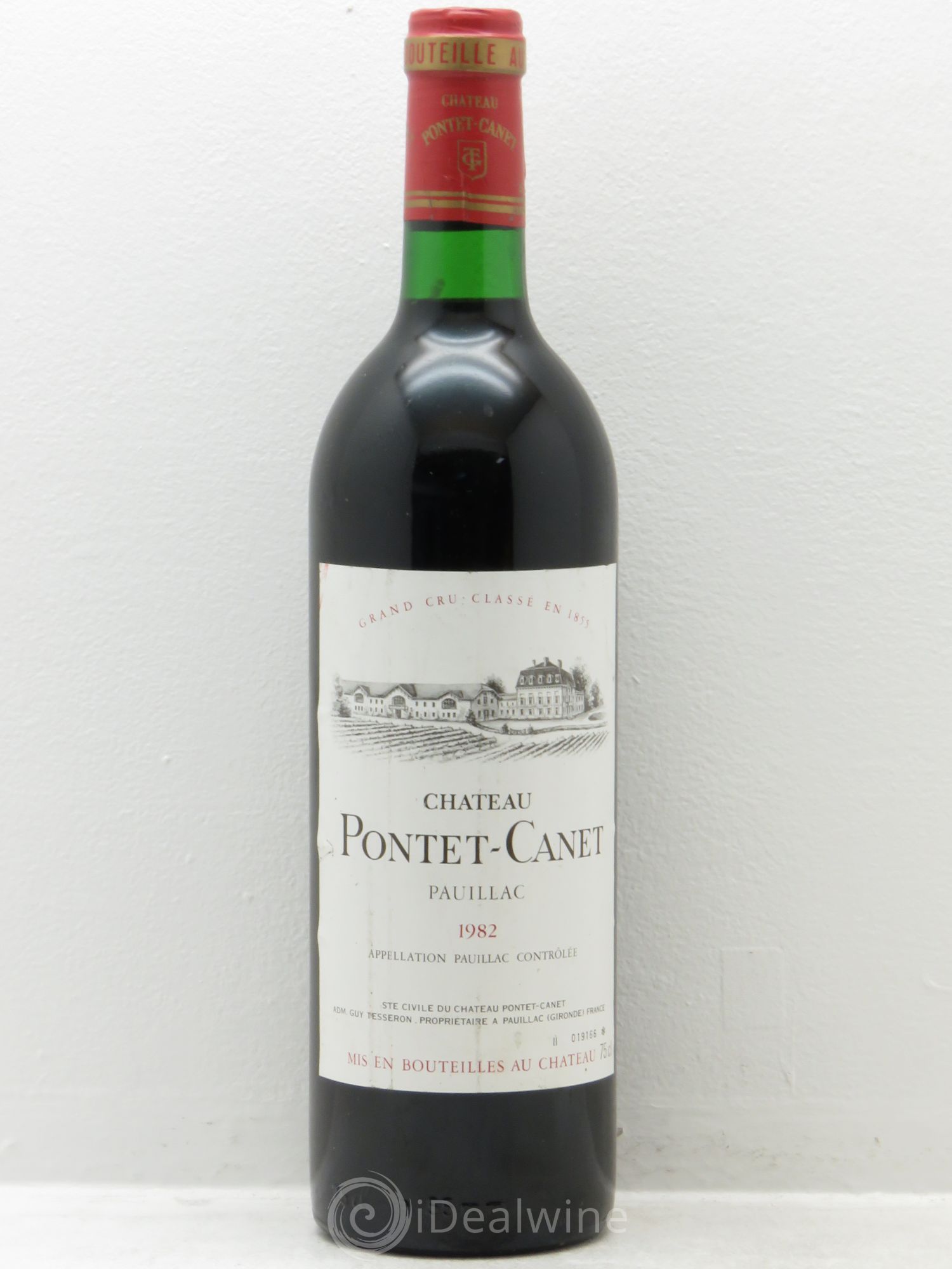 Château Pontet Canet 5ème Grand Cru Classé 1982 - Lot de 1 bouteille - 0