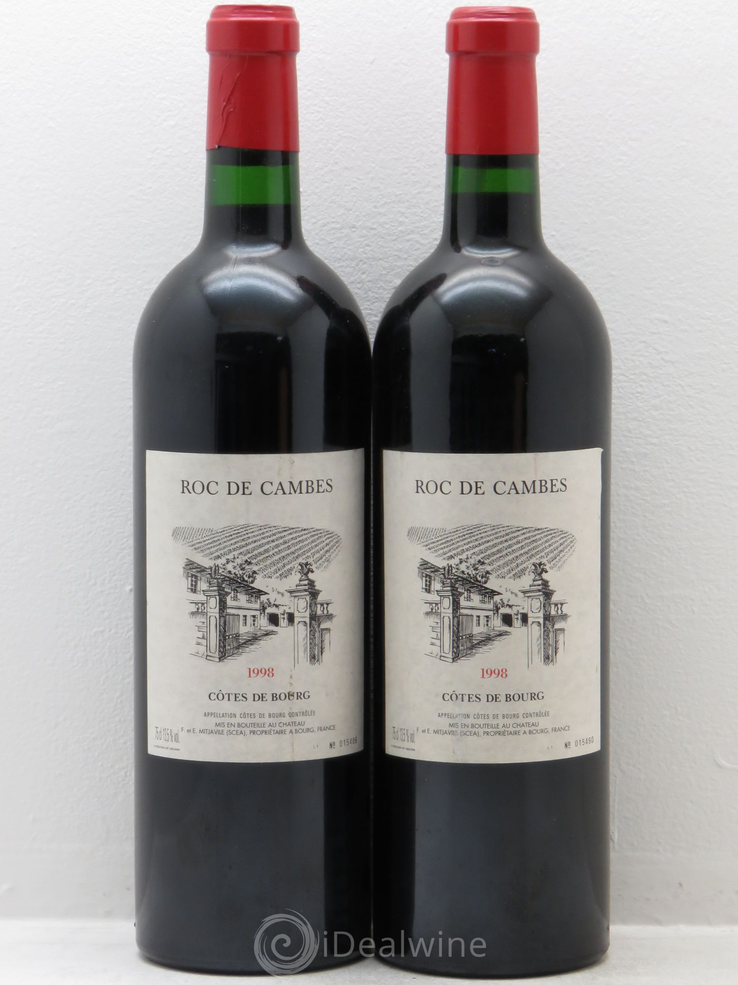 Roc de Cambes 1998 - Lot of 2 bottles - 0