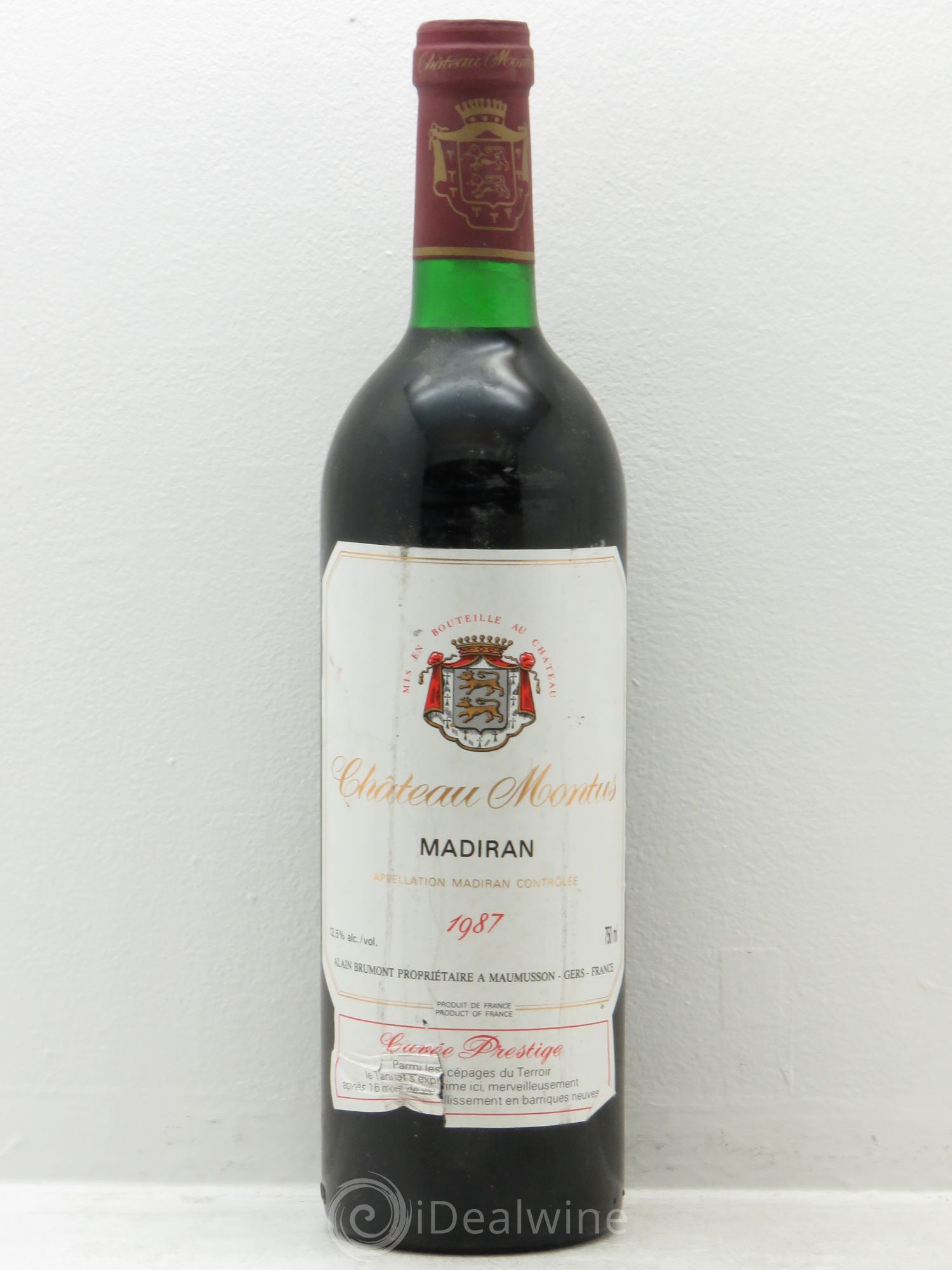 Madiran Château Montus-Prestige Alain Brumont 1987 - Lot de 1 bouteille - 0