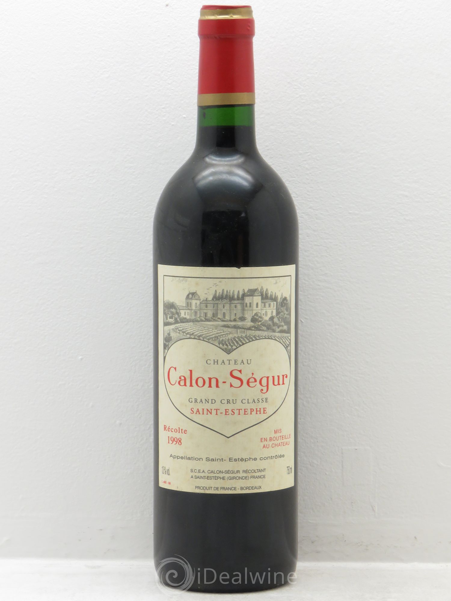 Château Calon Ségur 3ème Grand Cru Classé 1998 - Lot de 1 bouteille - 0