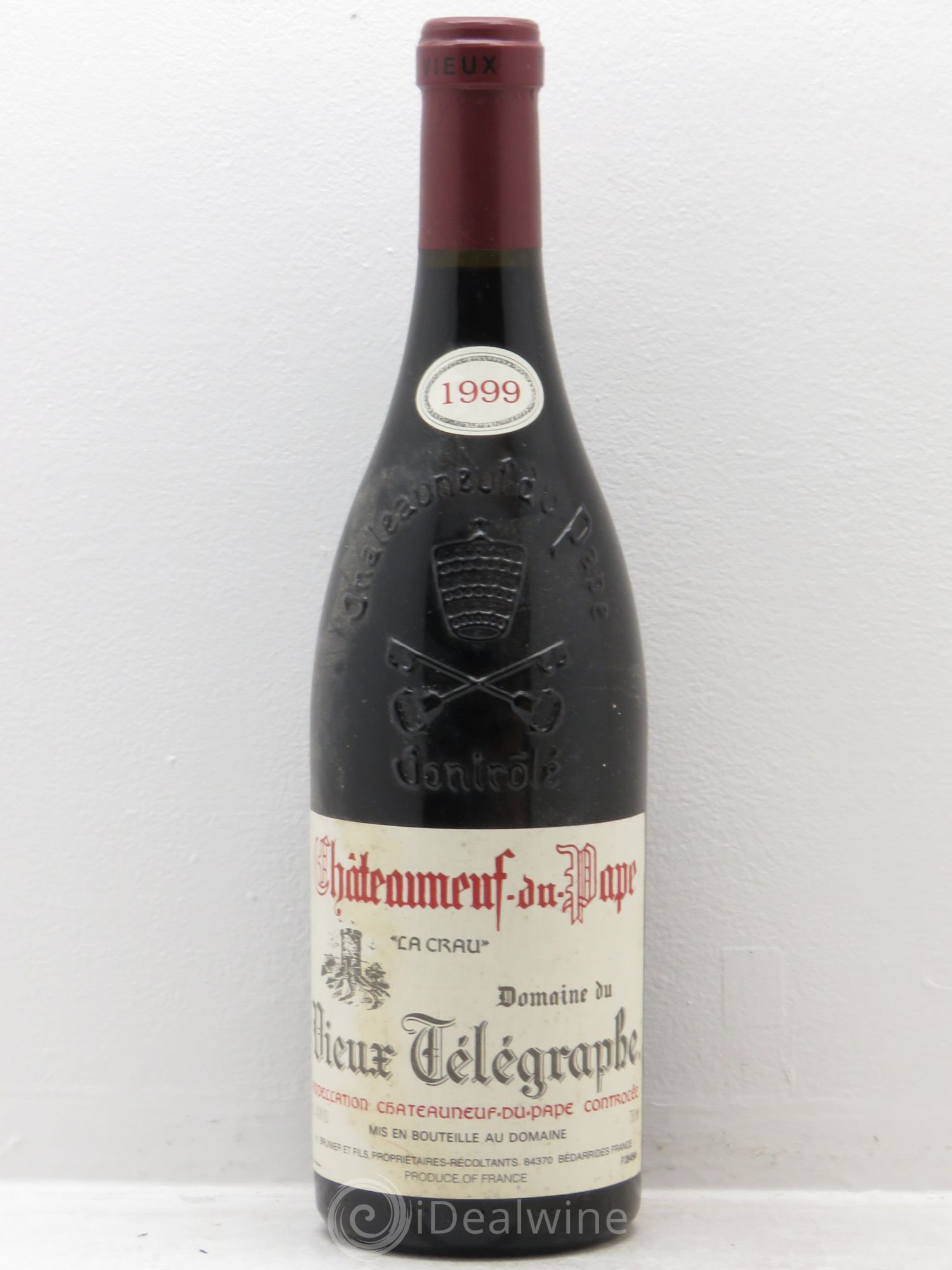 Châteauneuf-du-Pape Vieux Télégraphe (Domaine du) Vignobles Brunier 1999 - Lot de 1 bouteille - 0