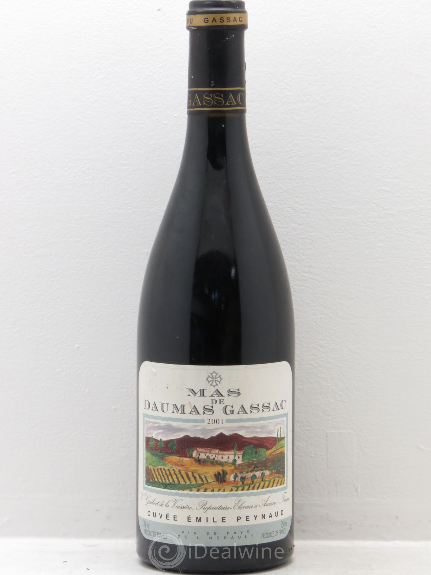 Saint-Guilhem-le-Désert - Cité d'Aniane Mas Daumas Gassac Famille Guibert de La Vaissière Cuvée Emilie Peynaud 2001 - Lot de 1 bouteille - 0