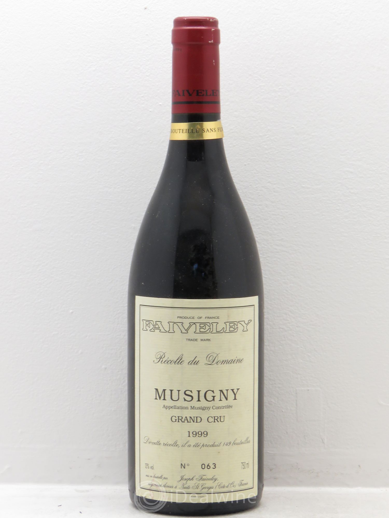 Musigny Grand Cru Faiveley 1999 - Lot de 1 bouteille - 0