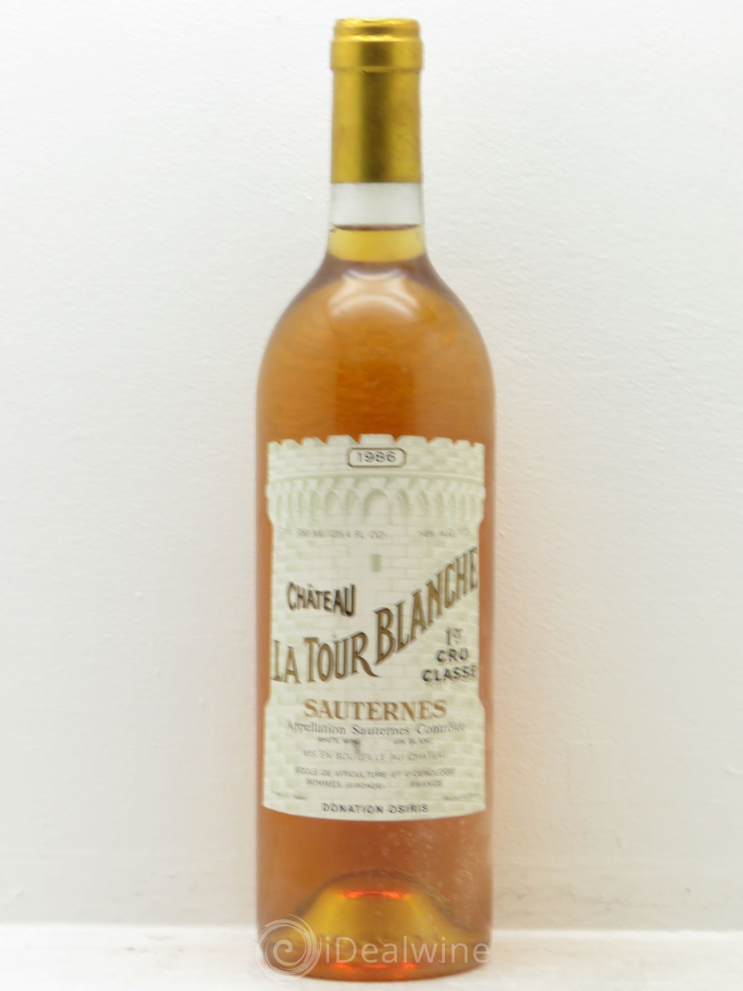 Château la Tour Blanche 1er Grand Cru Classé 1986 - Lotto di 1 bottiglia - 0