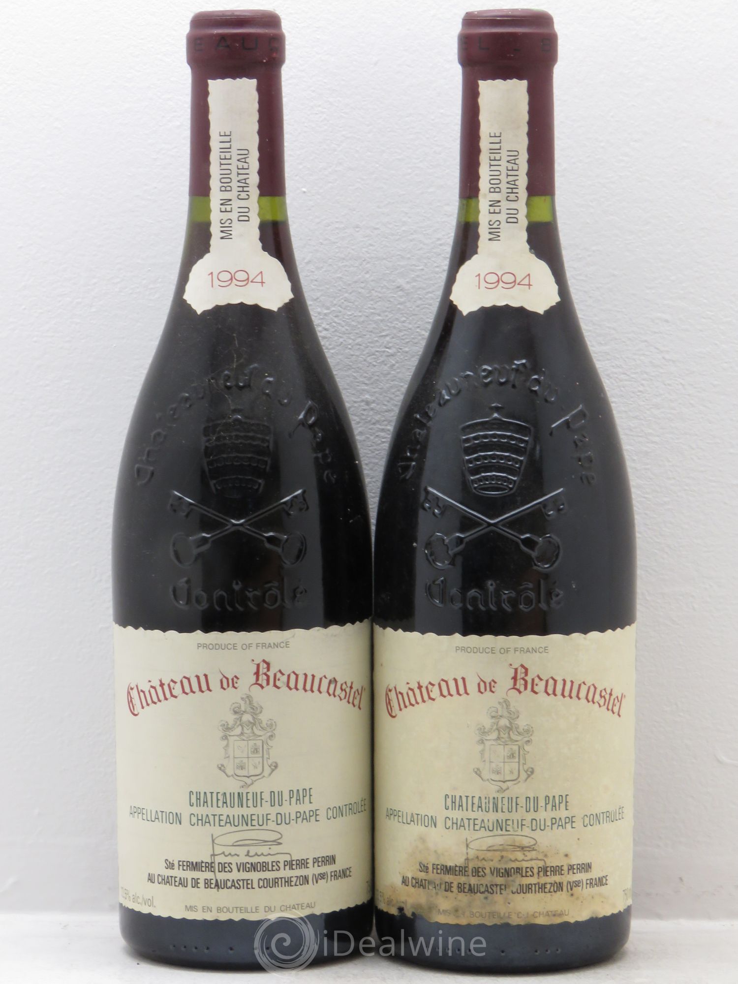 Châteauneuf-du-Pape Château de Beaucastel Famille Perrin 1994 - Lot de 2 bouteilles - 0