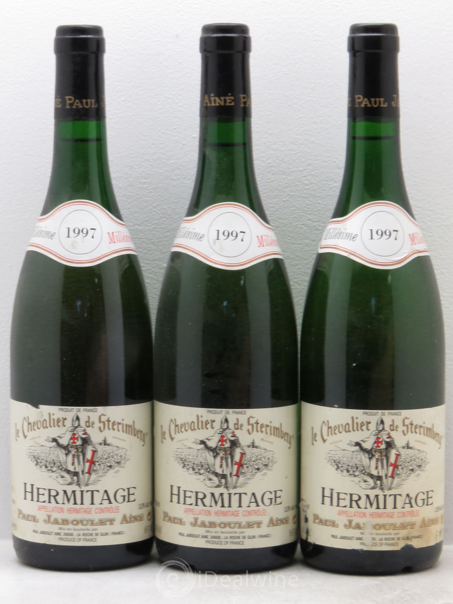 Hermitage Chevalier de Sterimberg Paul Jaboulet Ainé 1997 - Lot de 3 bouteilles - 0