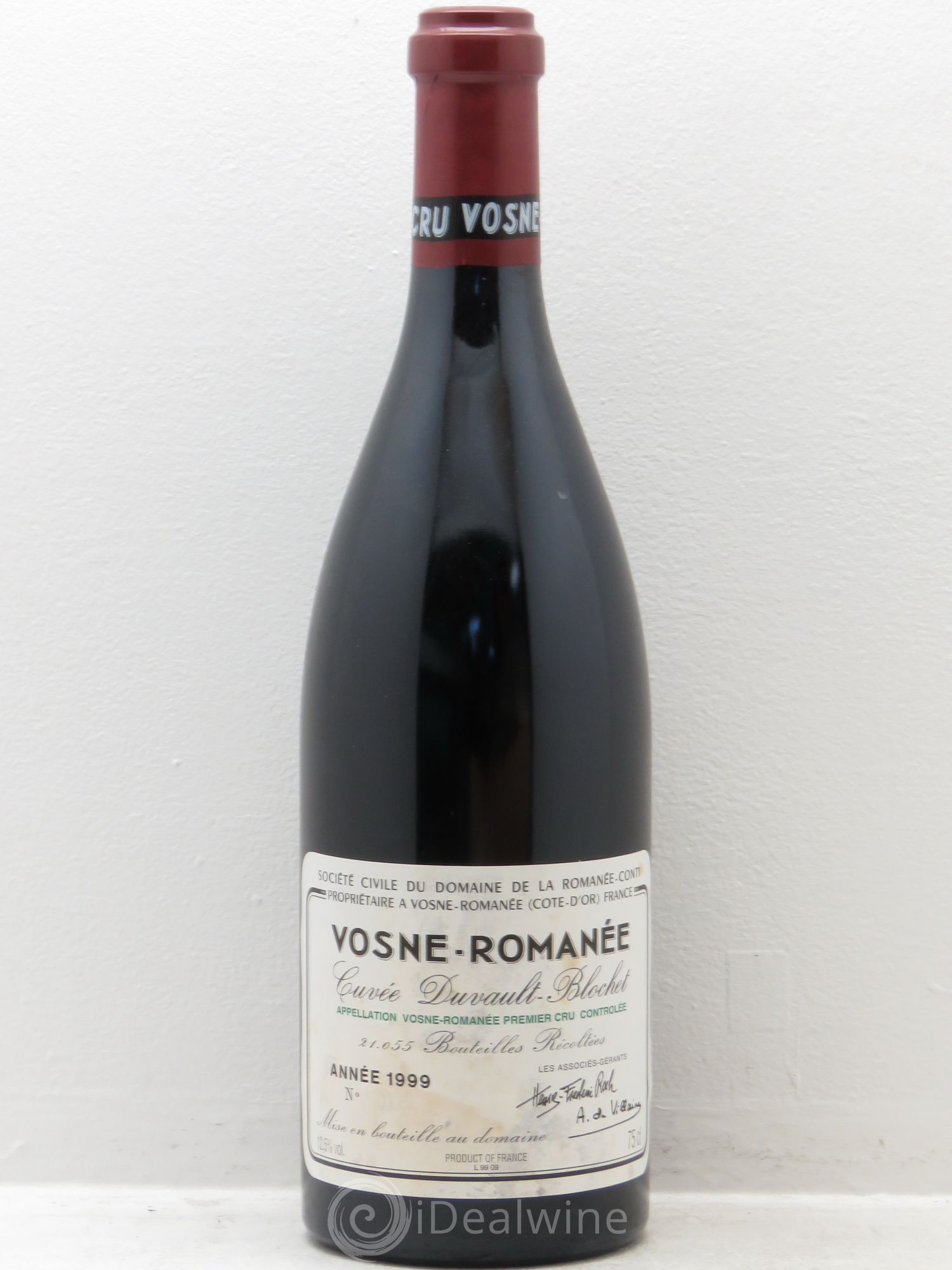 Vosne-Romanée 1er Cru Cuvée Duvault Blochet Domaine de la Romanée-Conti 1999 - Lot de 1 bouteille - 0