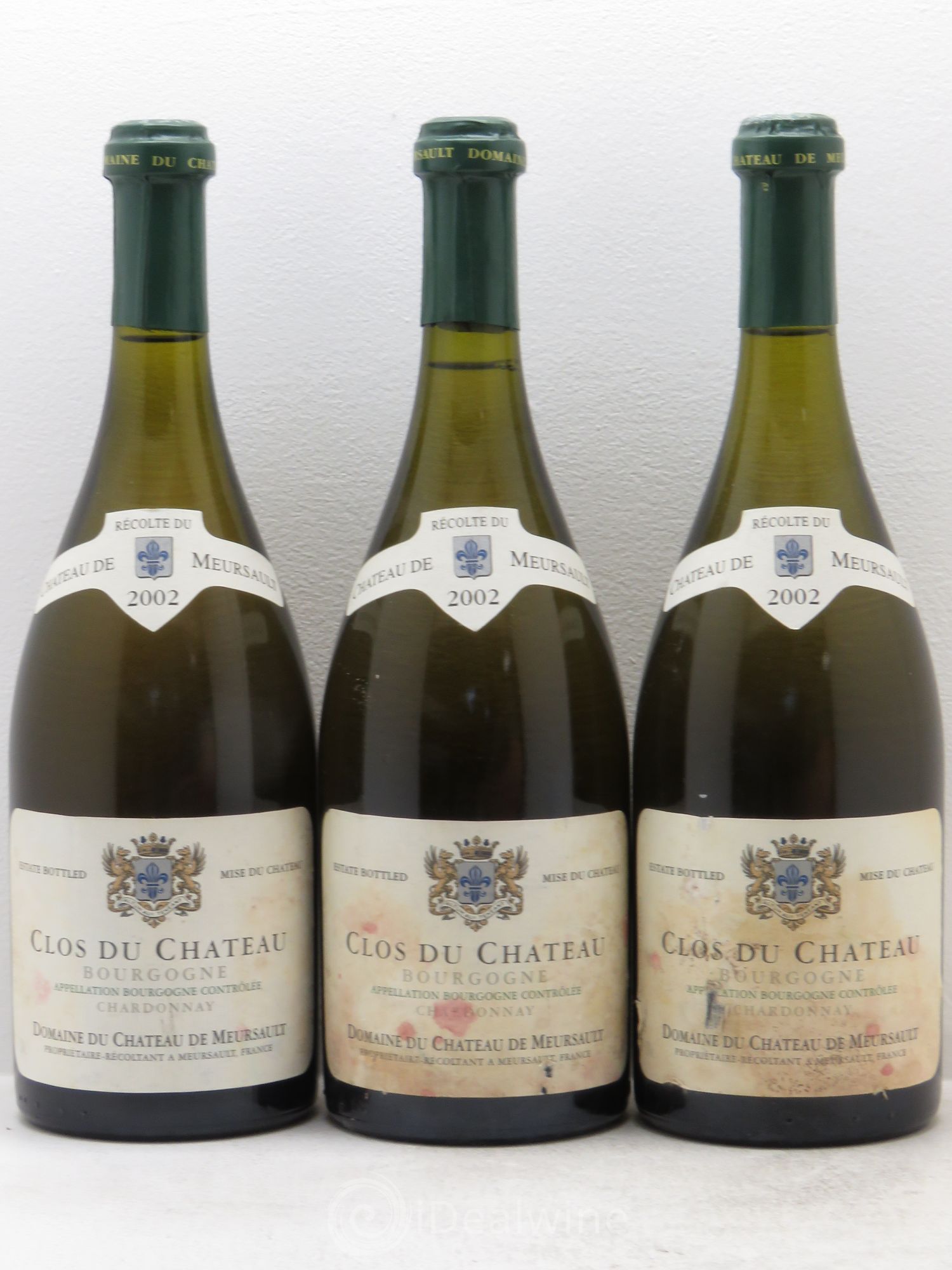 Bourgogne Clos du Château de Meursault 2002 - Posten von 3 Flaschen - 0
