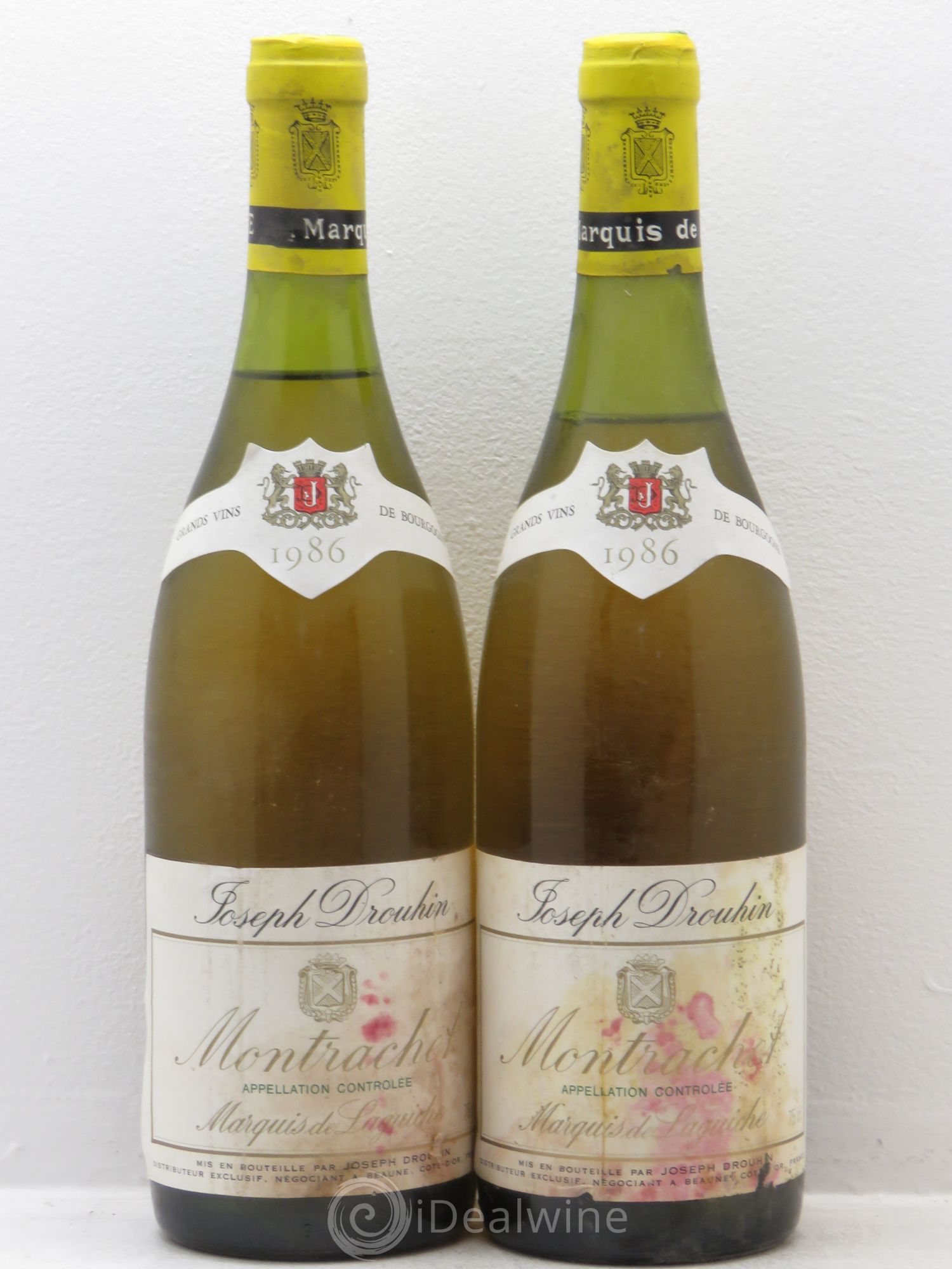 Montrachet Grand Cru Marquis de Laguiche Joseph Drouhin 1986 - Lot de 2 bouteilles - 0