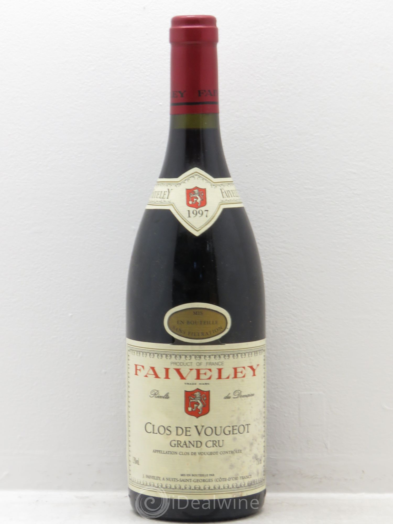 Clos de Vougeot Grand Cru Faiveley 1997 - Lot de 1 bouteille - 0