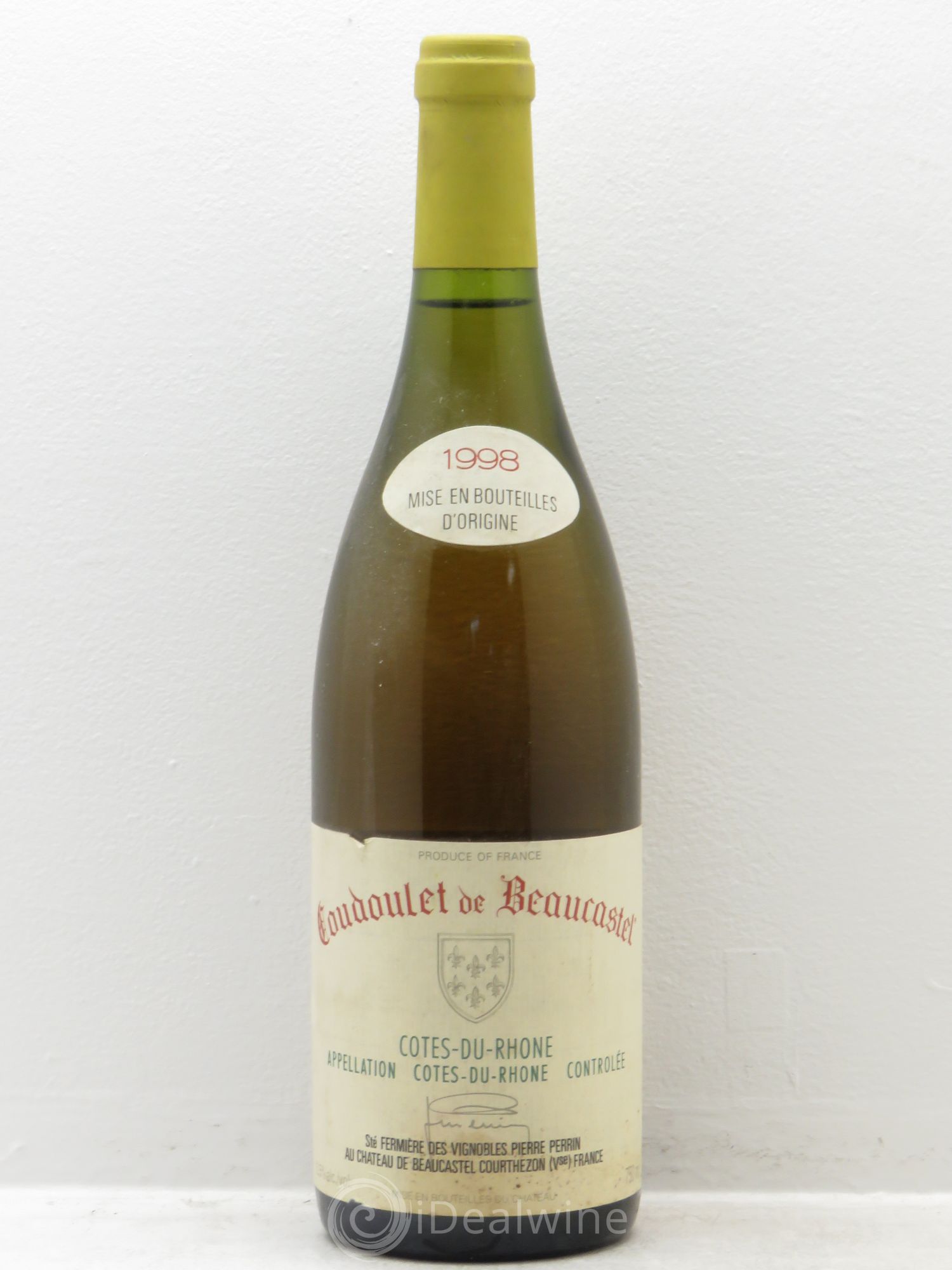 Côtes-du-Rhône Coudoulet de Beaucastel Famille Perrin 1998 - Lot de 1 bouteille - 0
