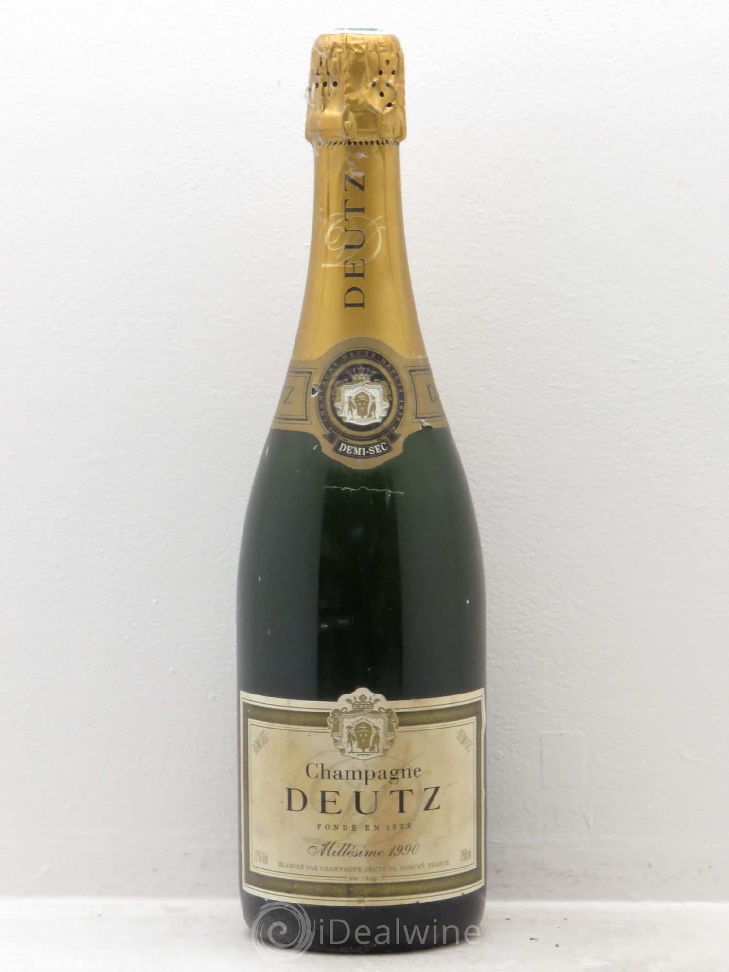Champagne Deutz Demi-Sec 1990 - Lot de 1 bouteille - 0